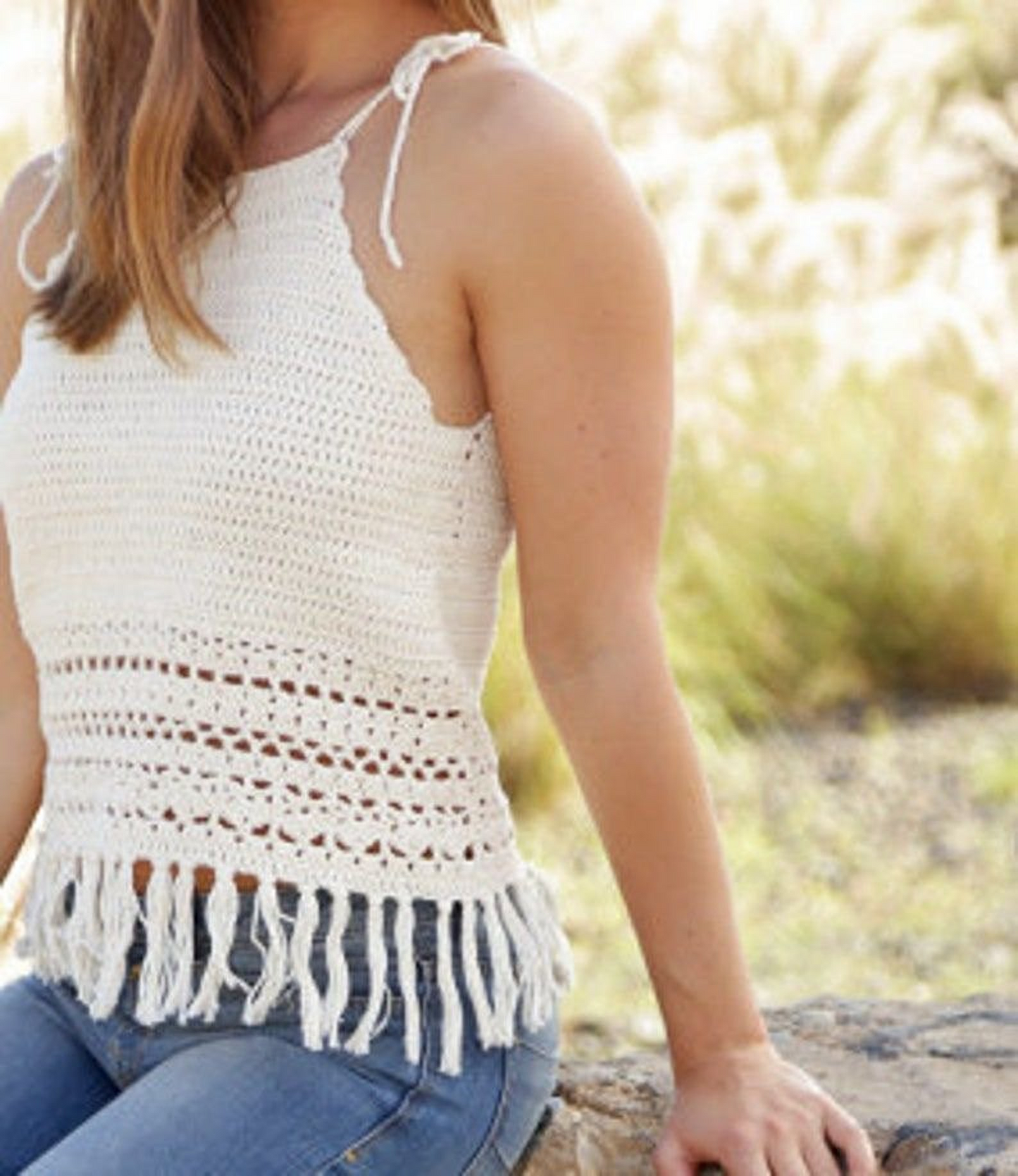 Halter String Summer Top Crochet Pattern