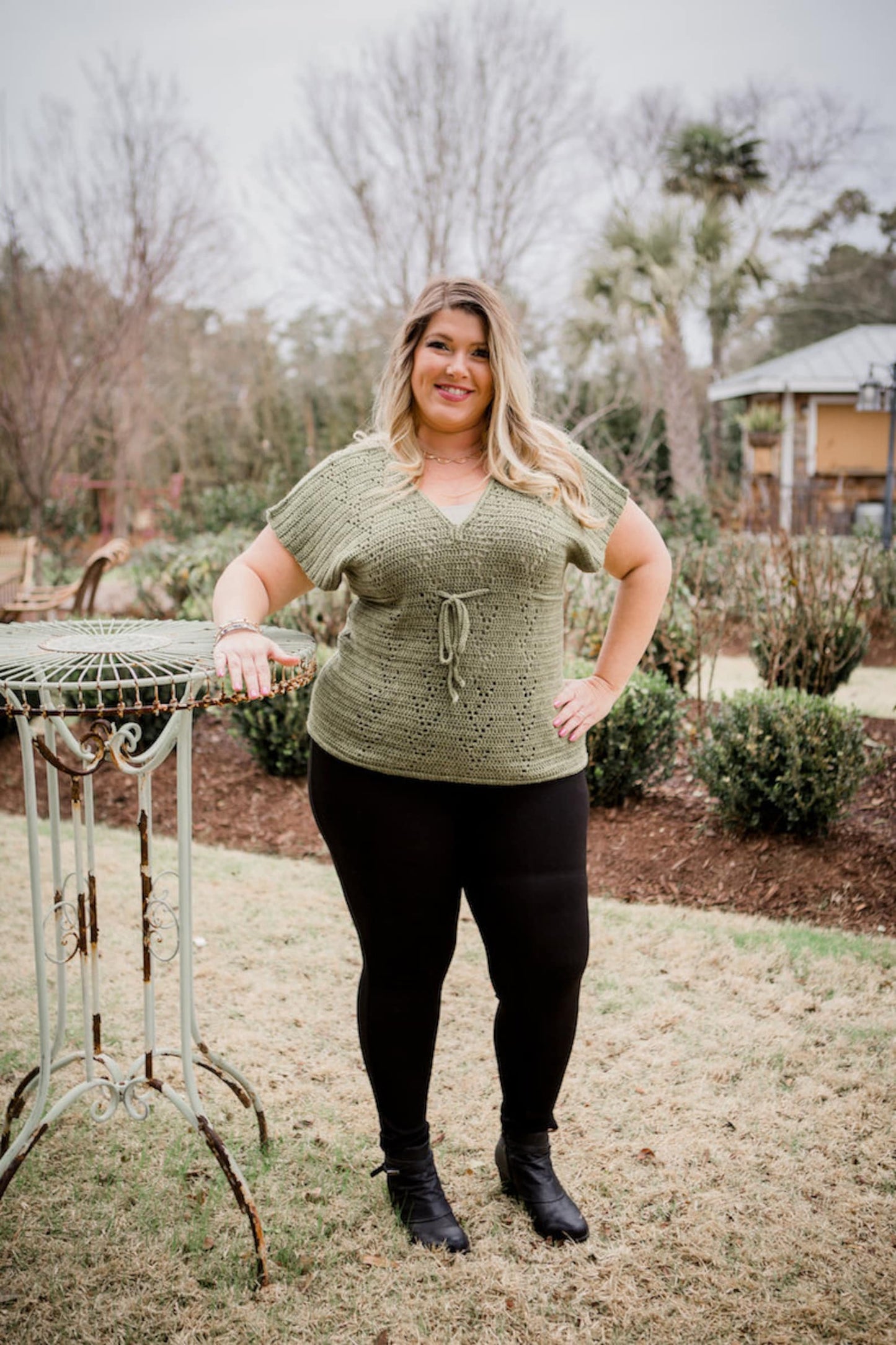 Fashionable Vneck Top Crochet Pattern