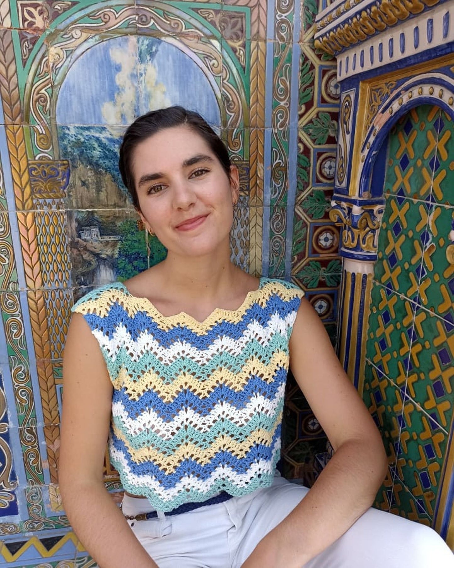 Lacy Cropped Top Crochet Pattern