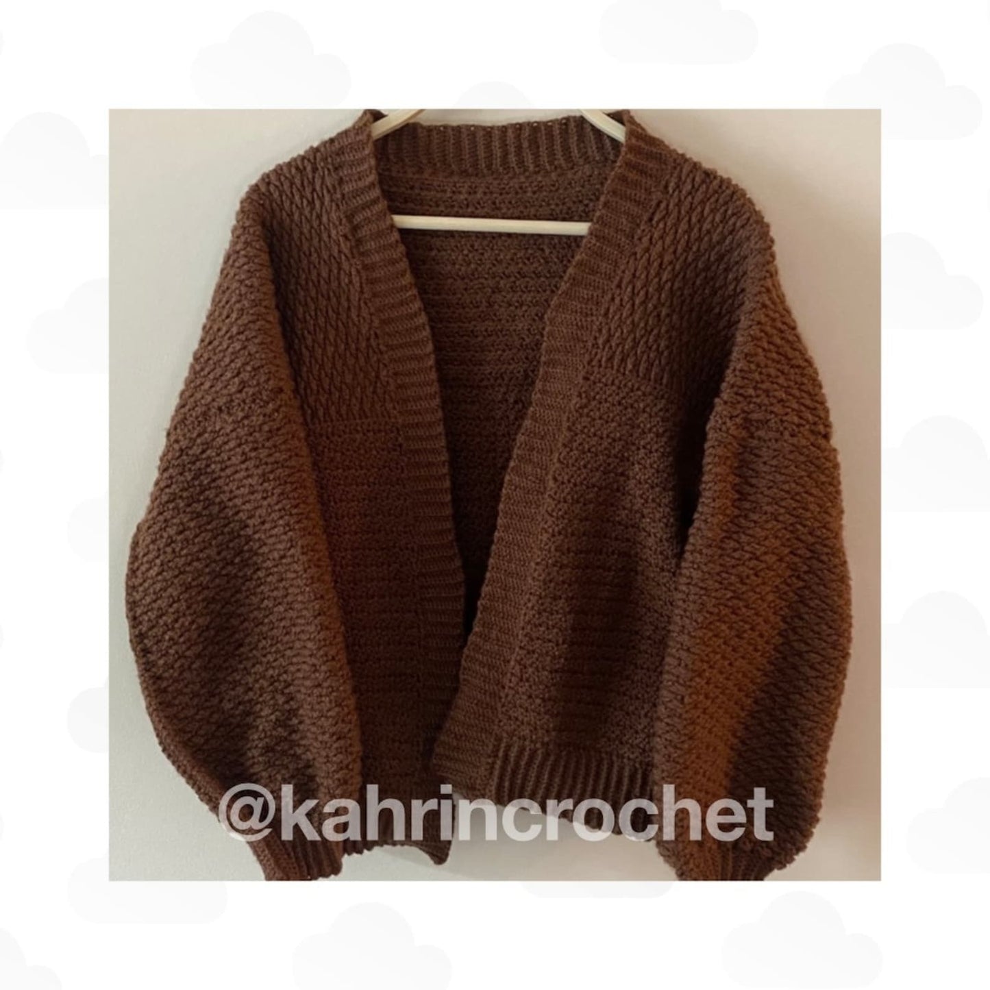 Stylish Acorn Cardigan Crochet Pattern