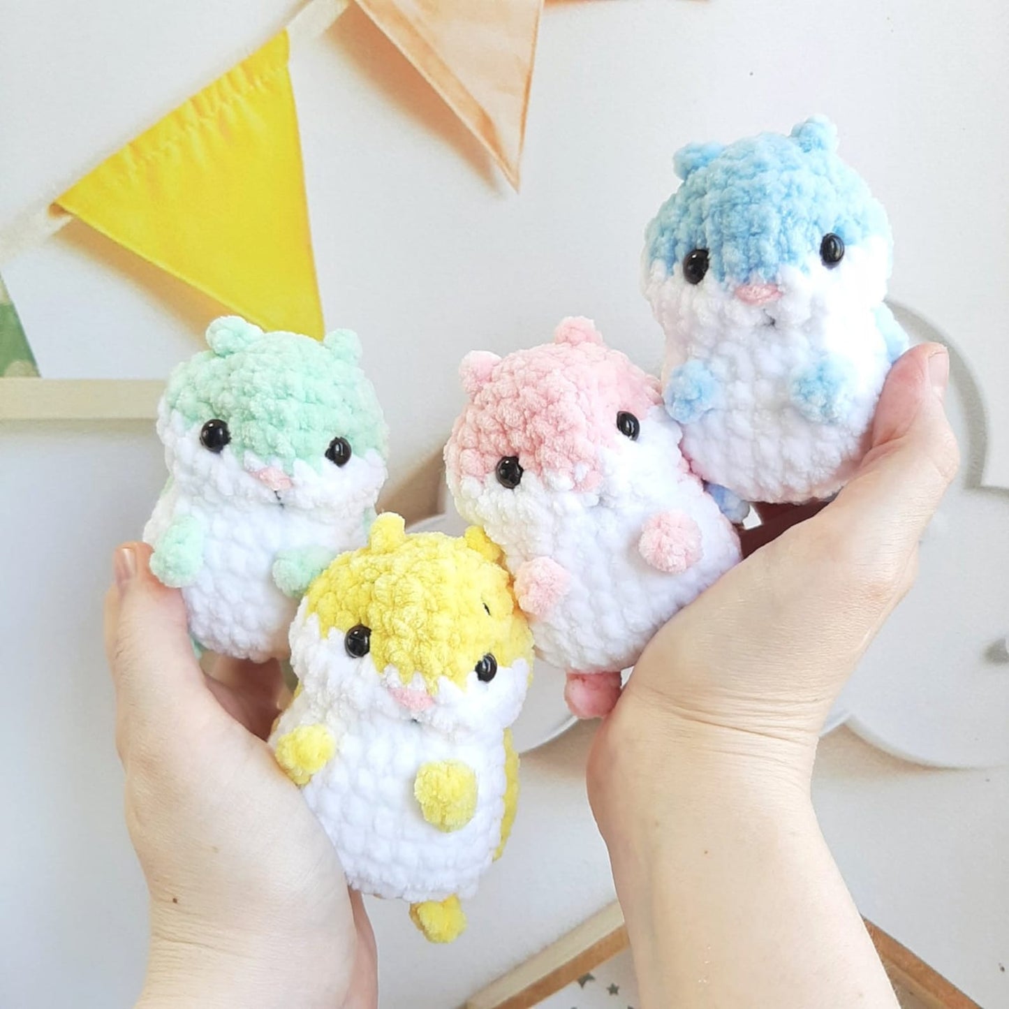 Tiny Kitty Hand Fidget Toy Crochet Pattern