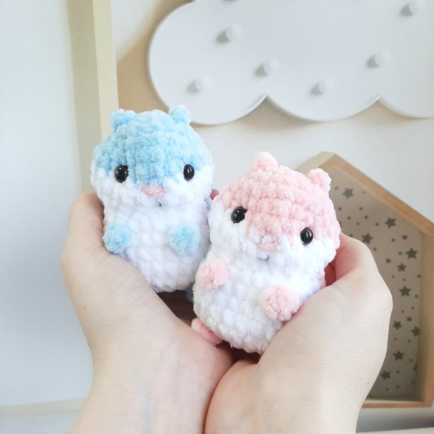 Tiny Kitty Hand Fidget Toy Crochet Pattern