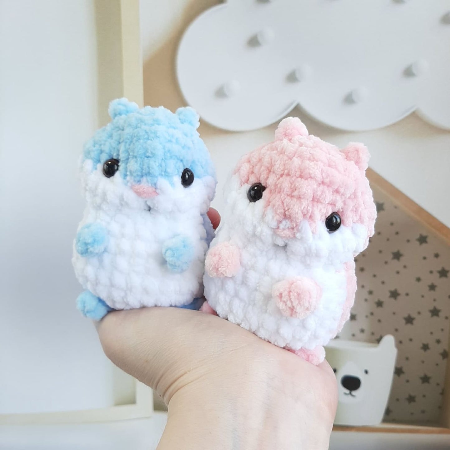 Tiny Kitty Hand Fidget Toy Crochet Pattern