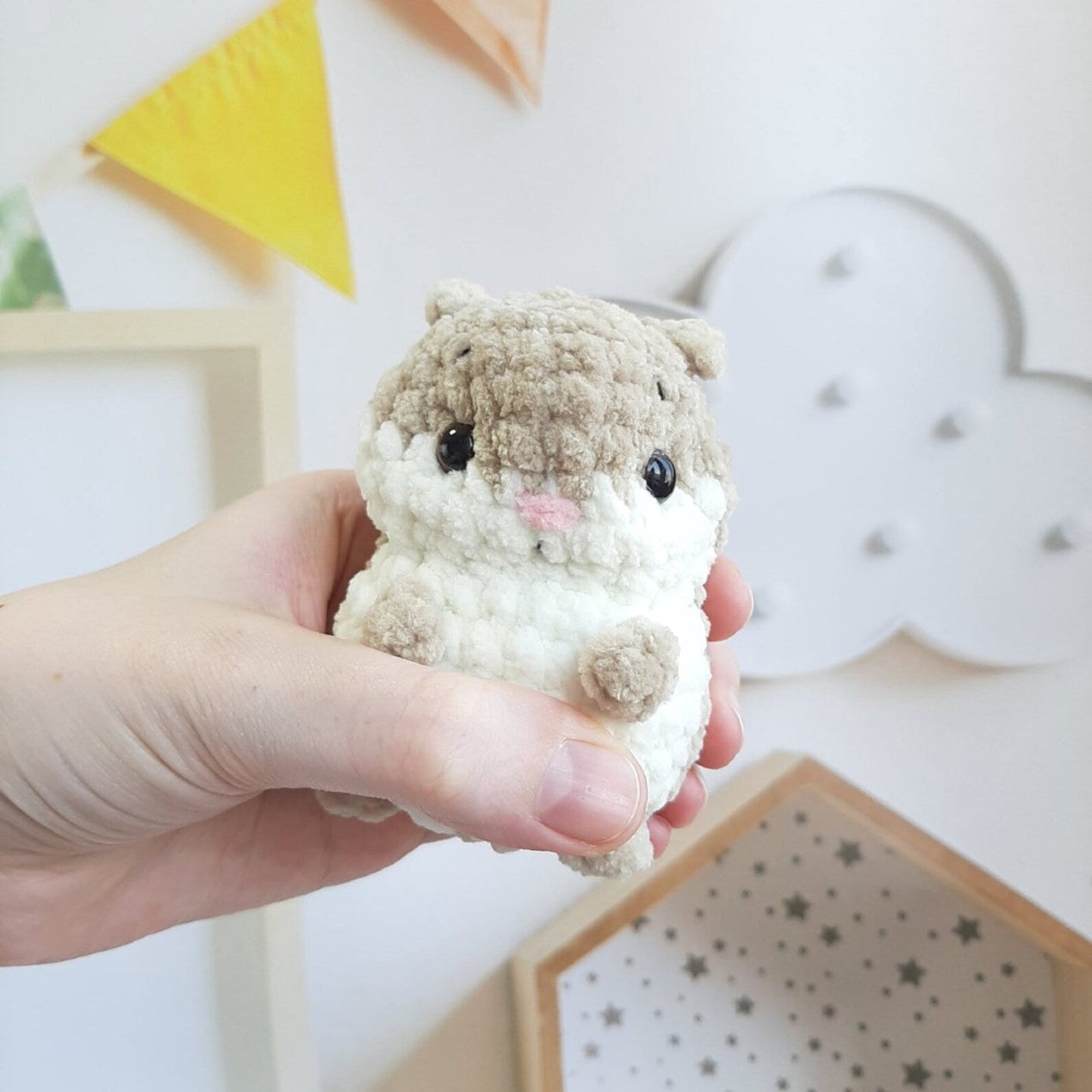 Tiny Kitty Hand Fidget Toy Crochet Pattern