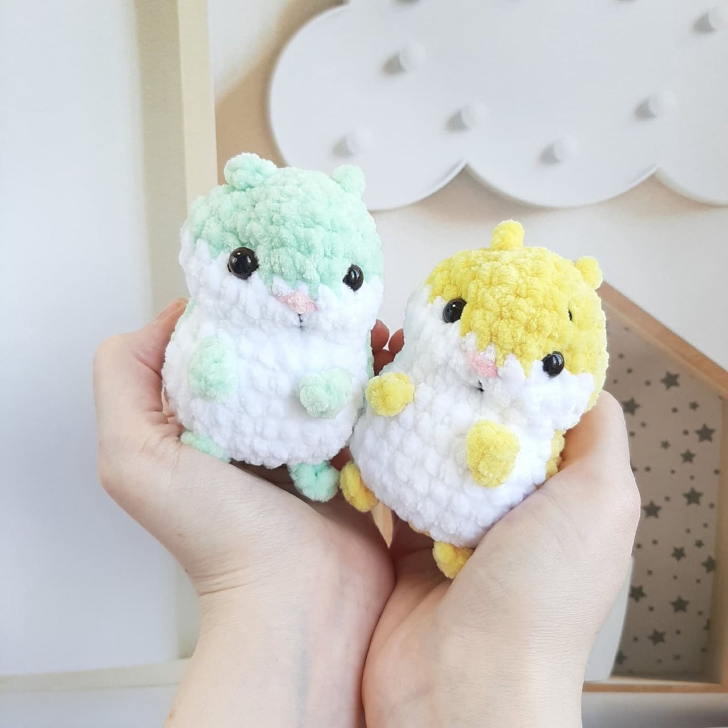 Tiny Kitty Hand Fidget Toy Crochet Pattern