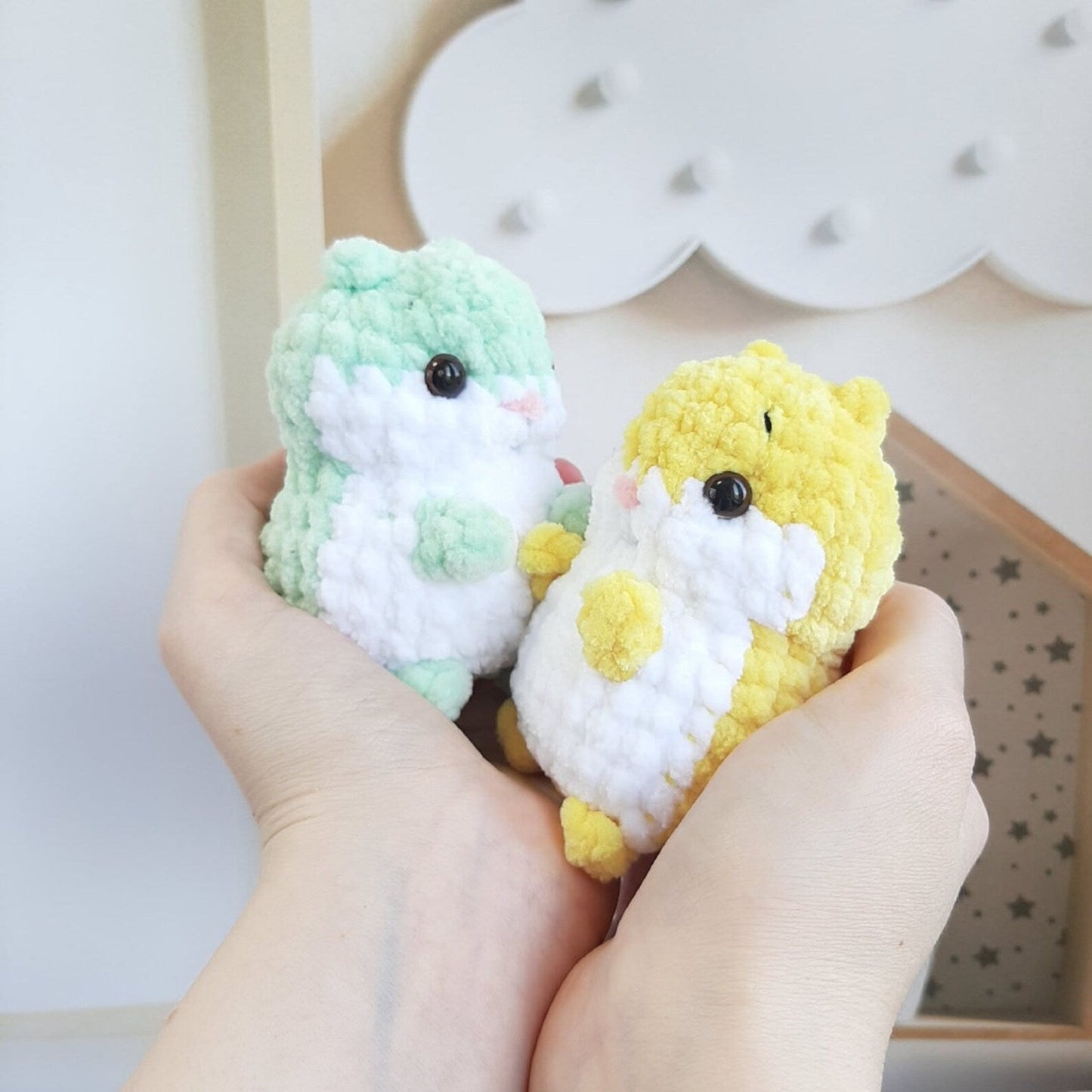 Tiny Kitty Hand Fidget Toy Crochet Pattern
