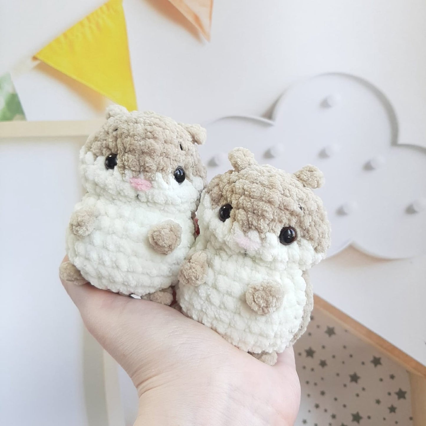 Tiny Kitty Hand Fidget Toy Crochet Pattern