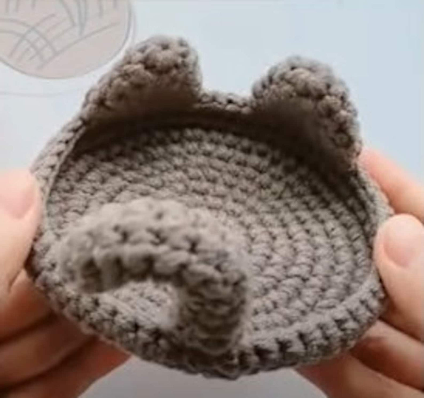 Cute Aesthetic Cat Coaster Crochet Pattern