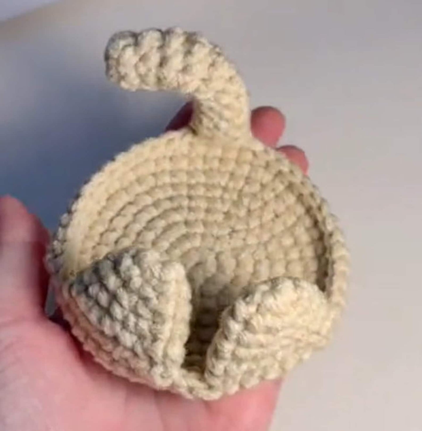 Cute Aesthetic Cat Coaster Crochet Pattern
