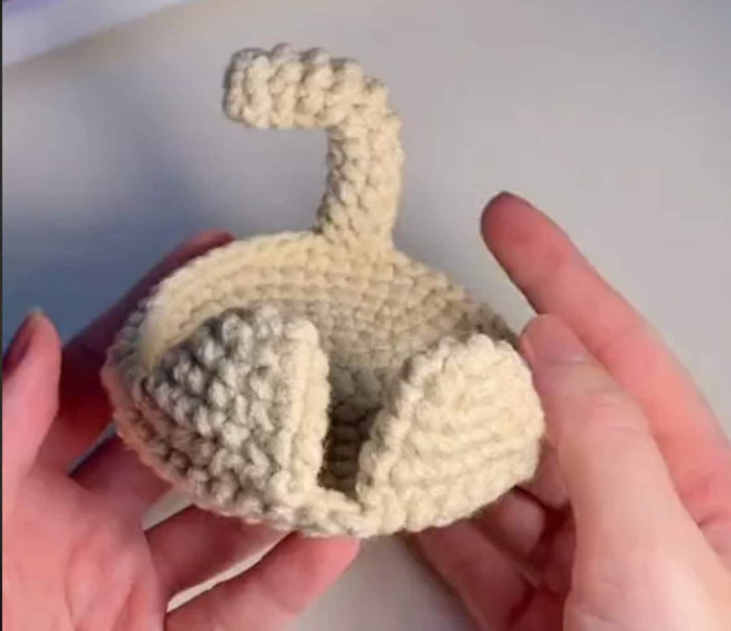 Cute Aesthetic Cat Coaster Crochet Pattern