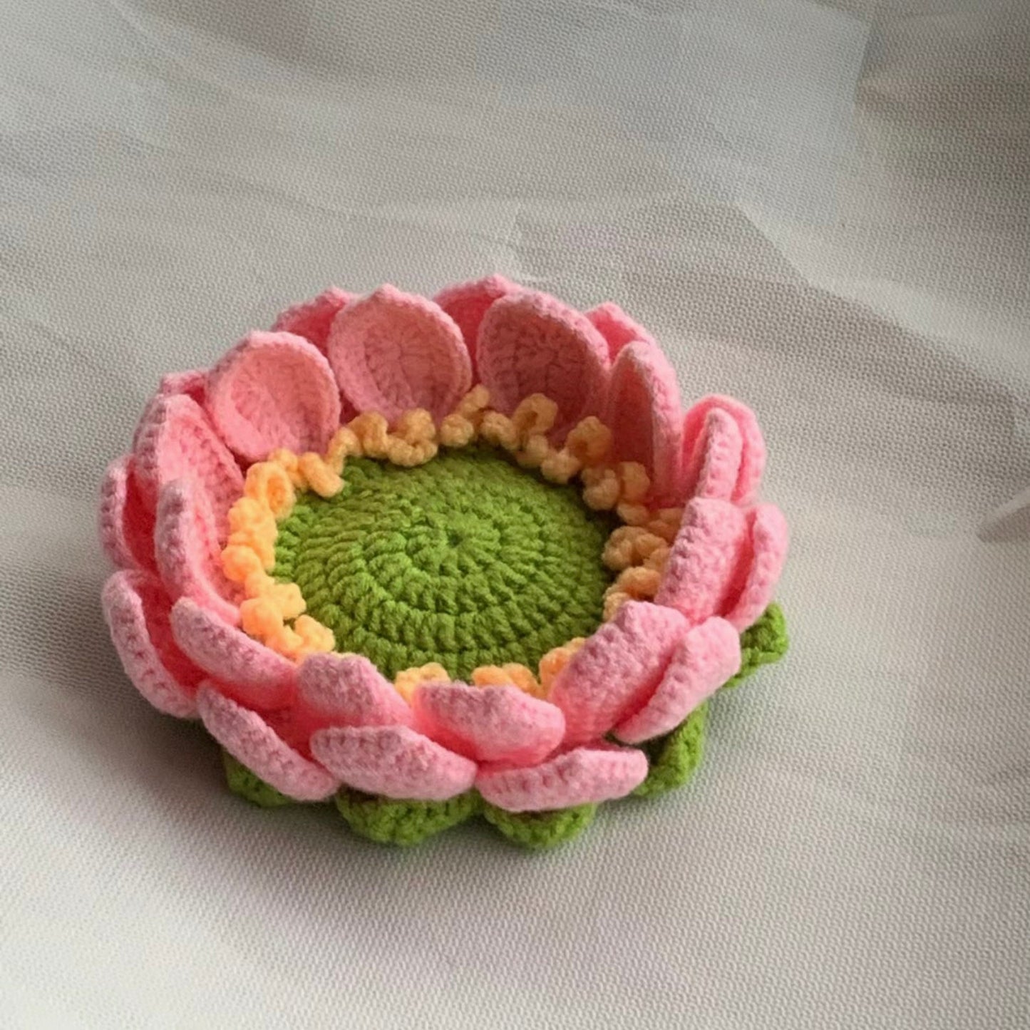 Lotus Flower Coaster Crchet Pattern
