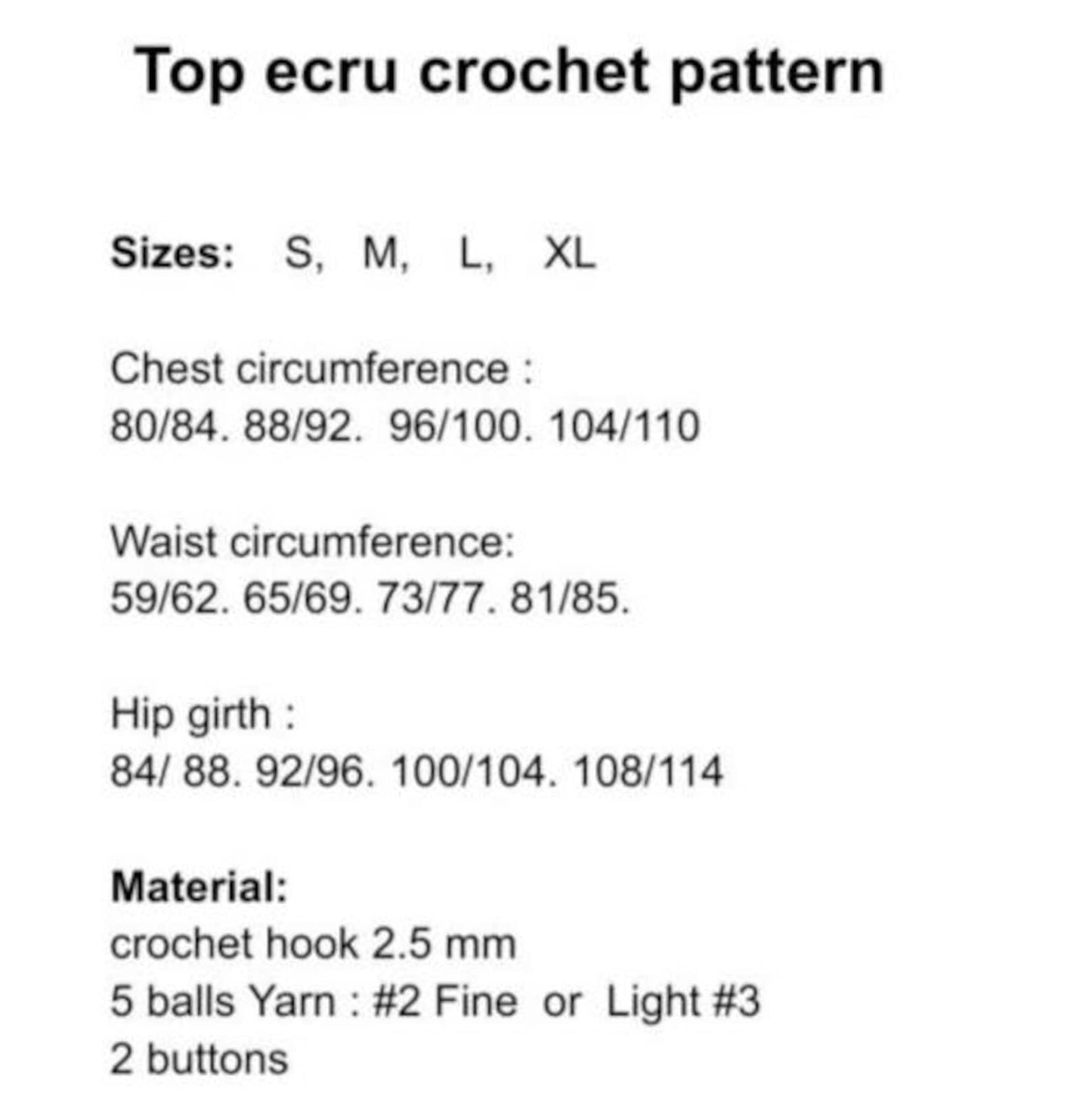 Classy Summer Top Crochet Pattern
