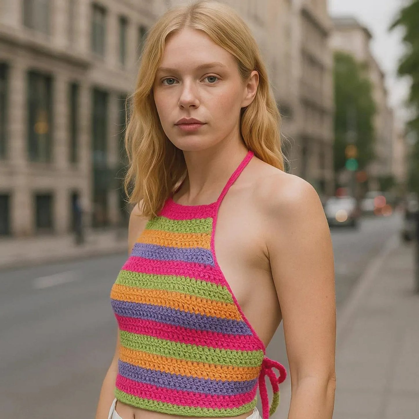 Trendy Summer Vibe Colorful Top Crochet Pattern