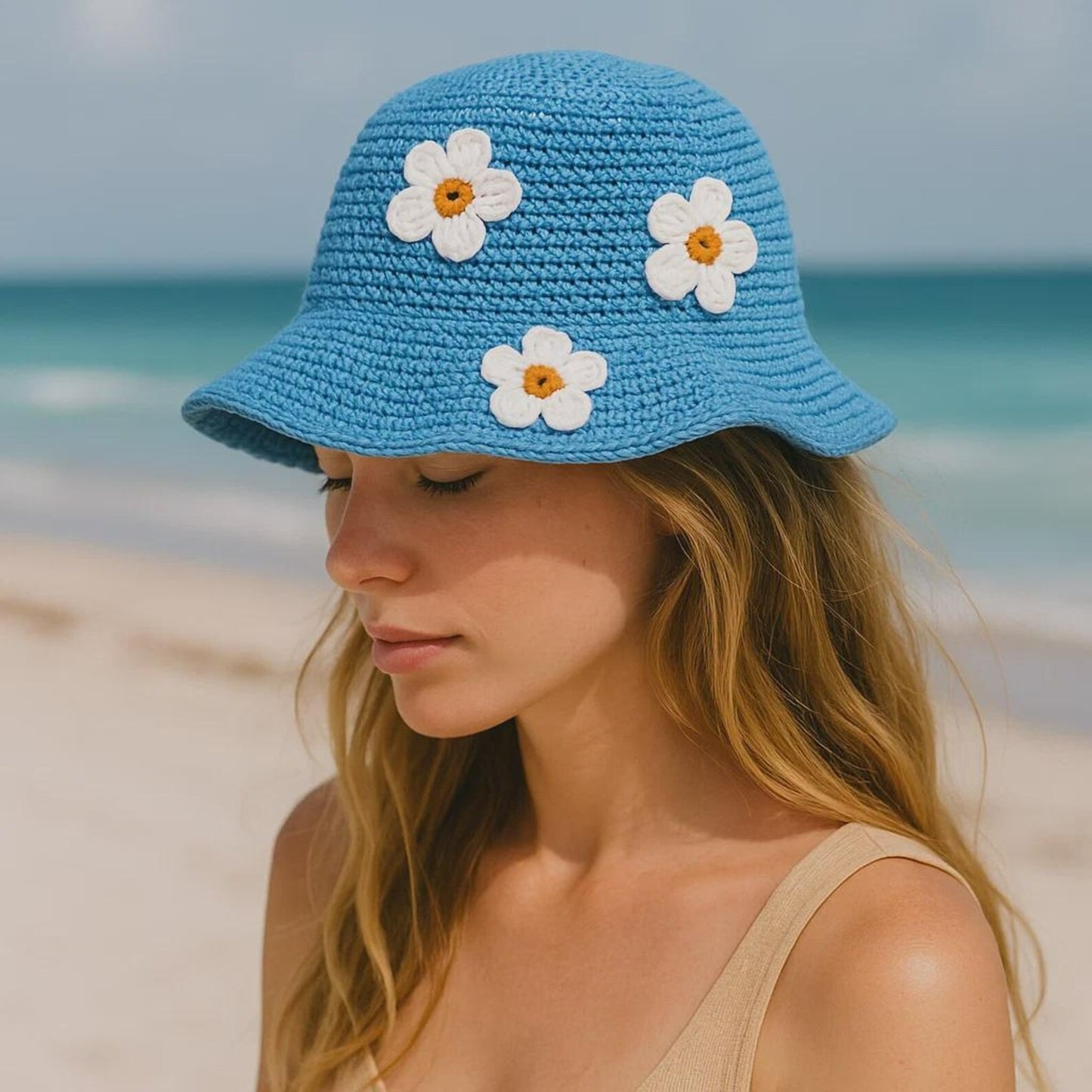Daisy Bucket Hat Crochet Pattern