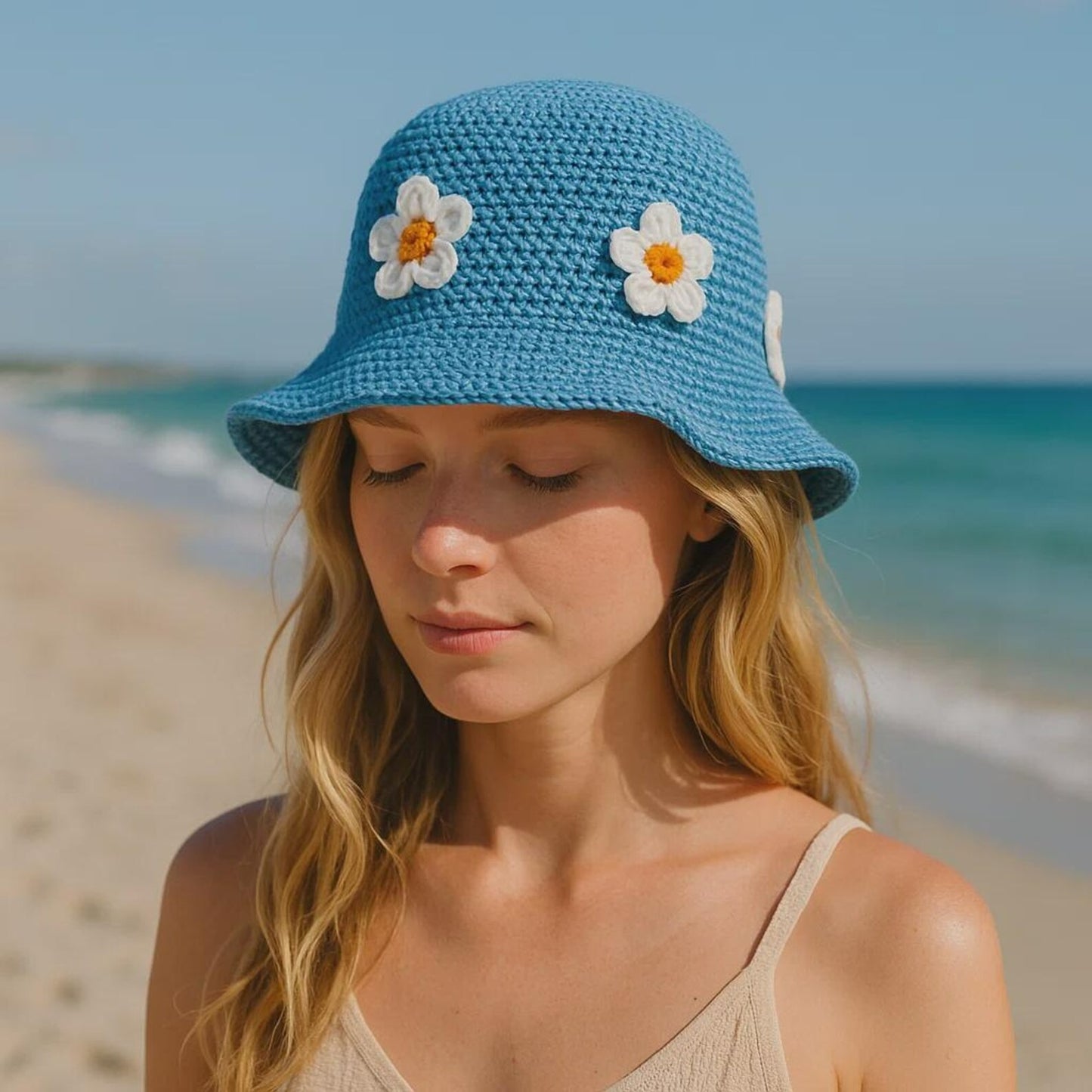 Daisy Bucket Hat Crochet Pattern