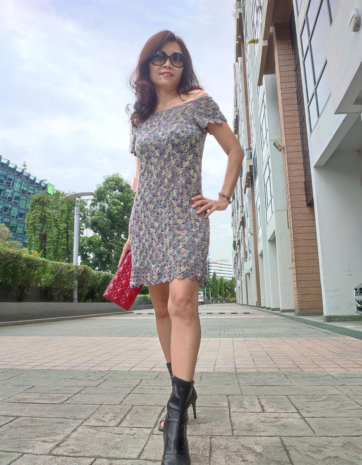 Trendy Bodycon Dress Crochet Pattern