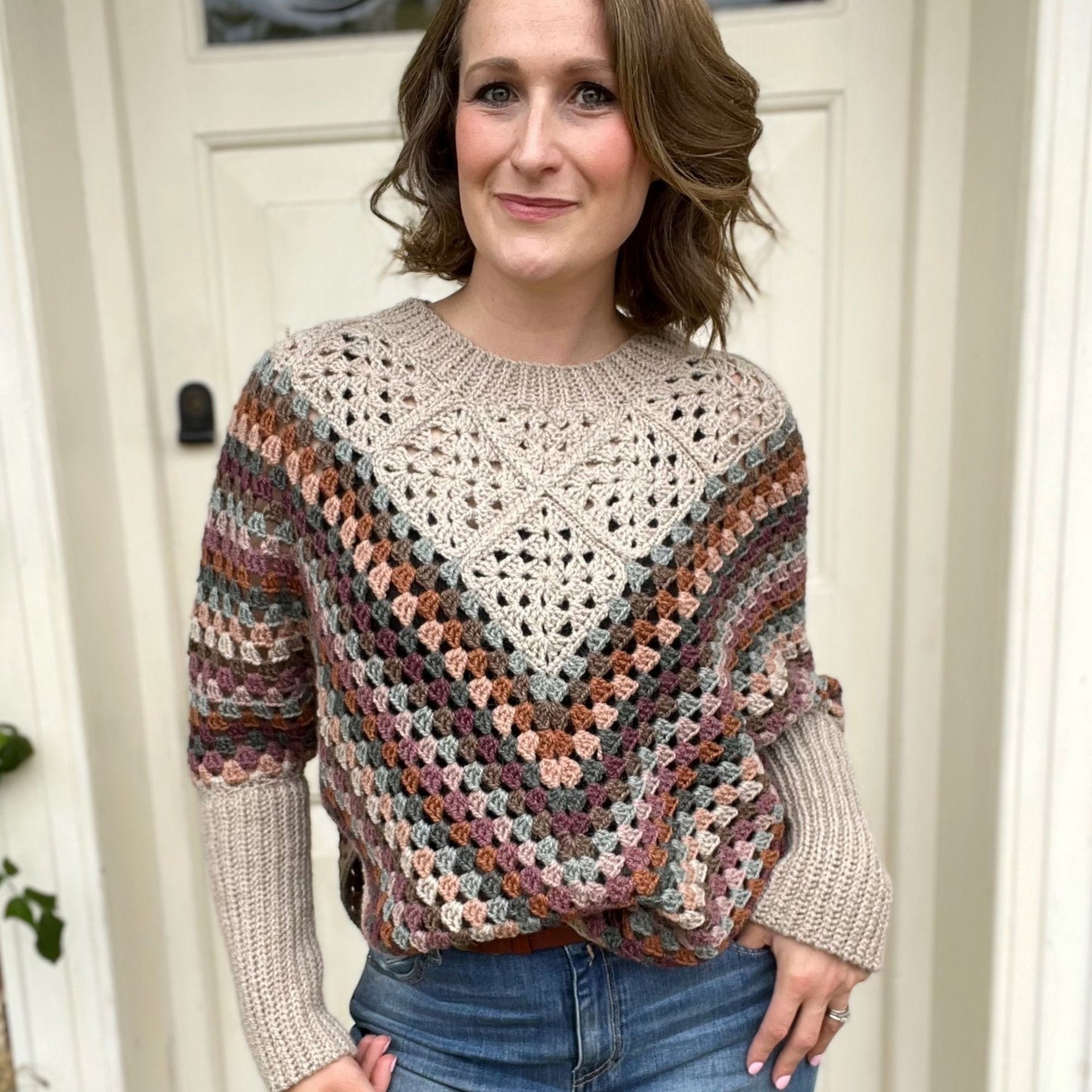 Cardigan in Aztec Design Crochet Pattern