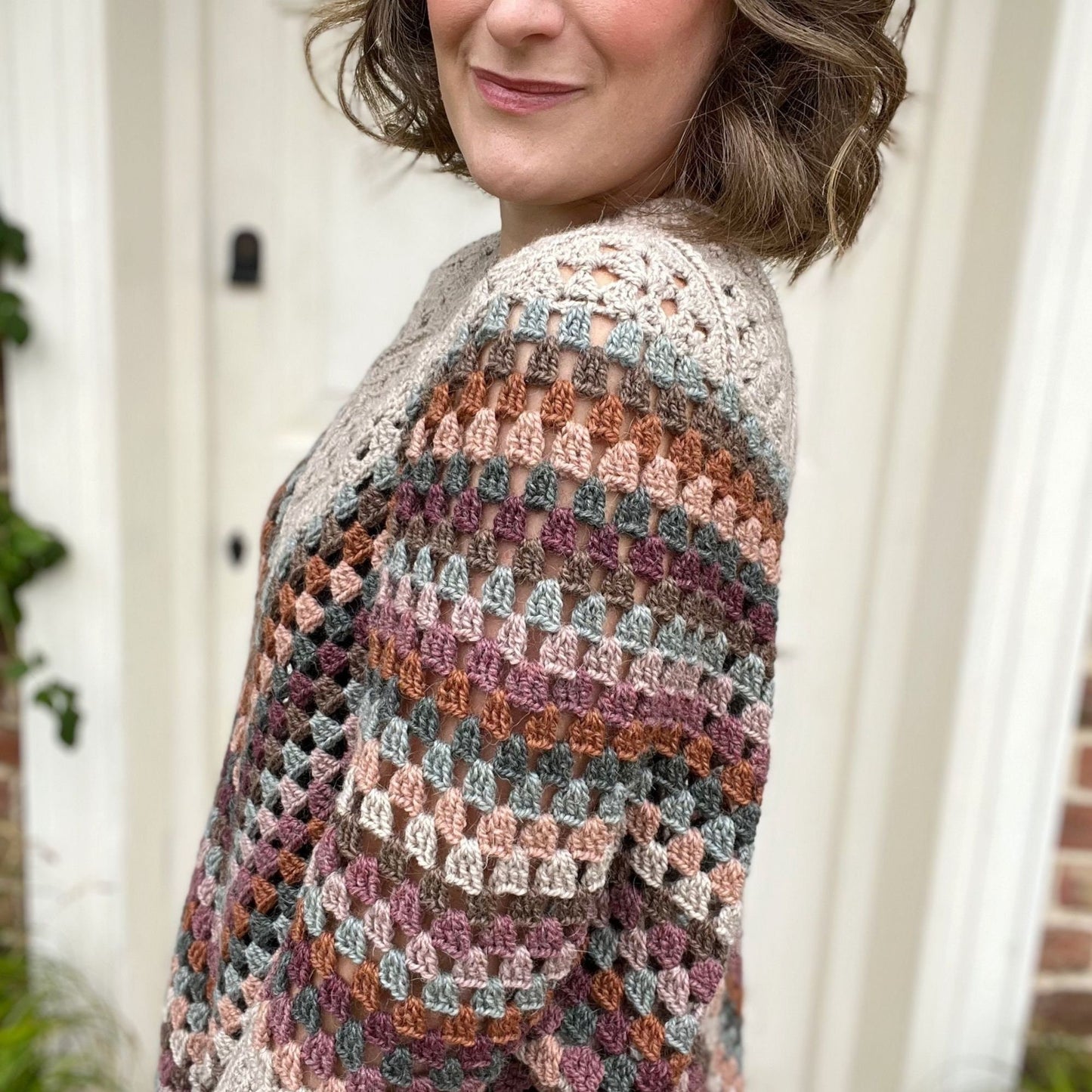 Cardigan in Aztec Design Crochet Pattern