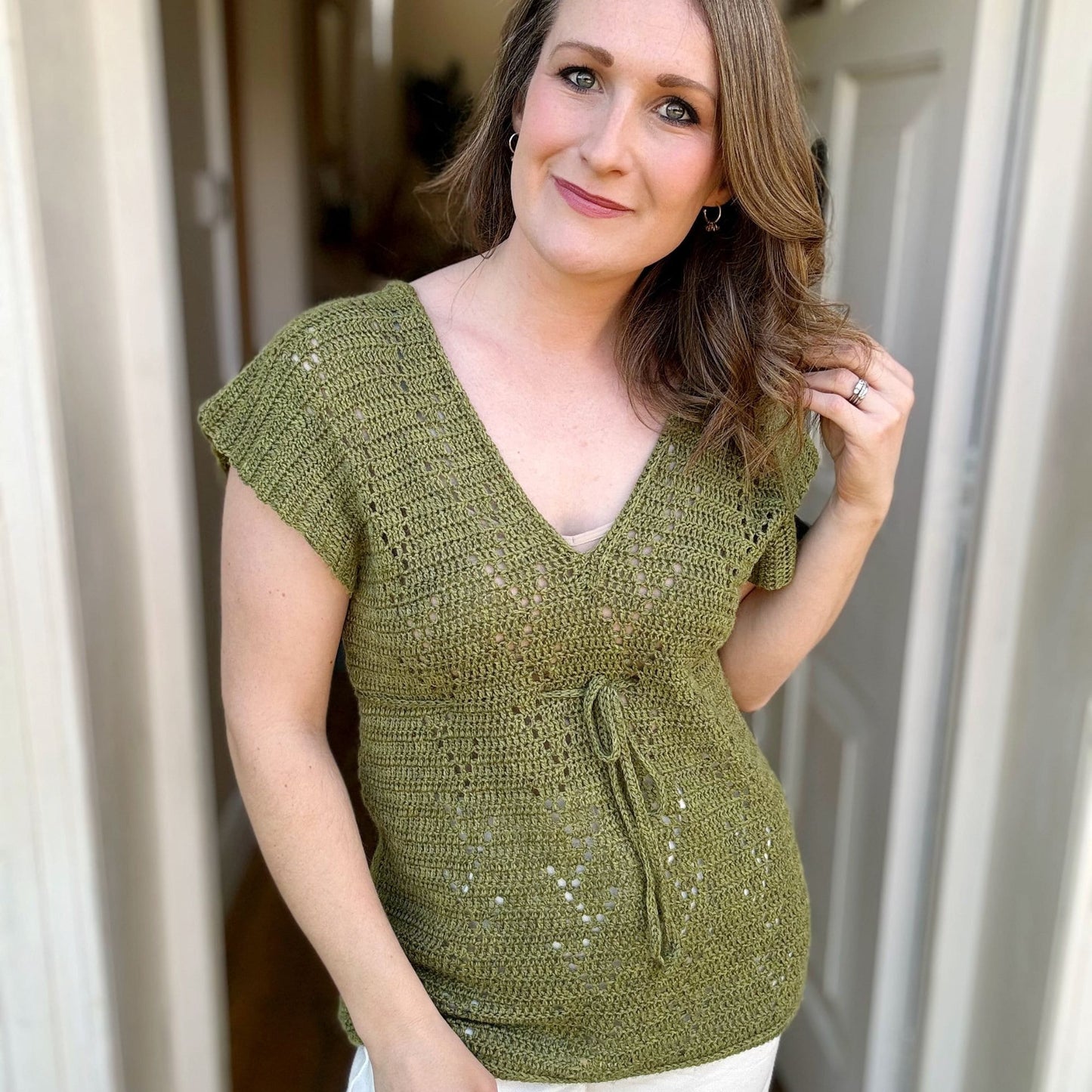 Fashionable Vneck Top Crochet Pattern