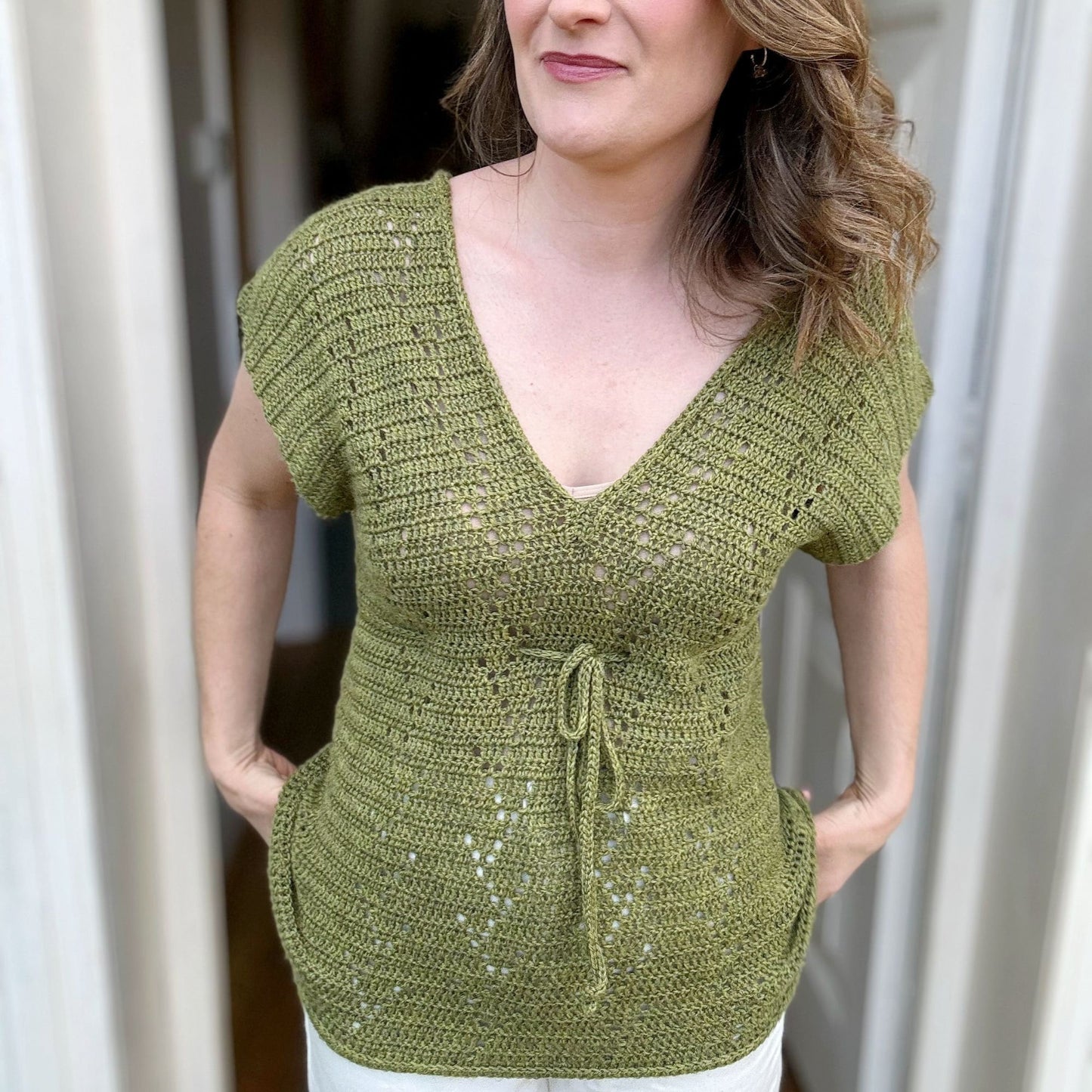 Fashionable Vneck Top Crochet Pattern