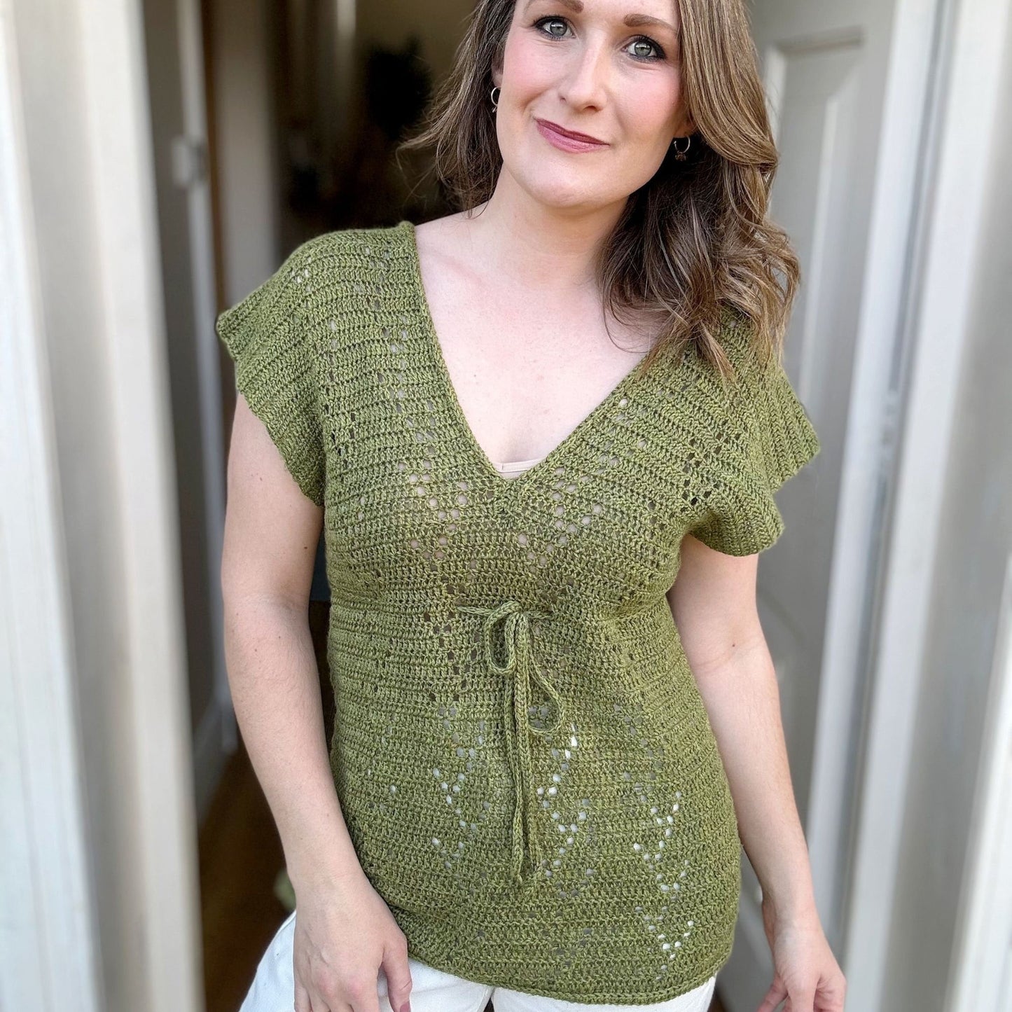Fashionable Vneck Top Crochet Pattern