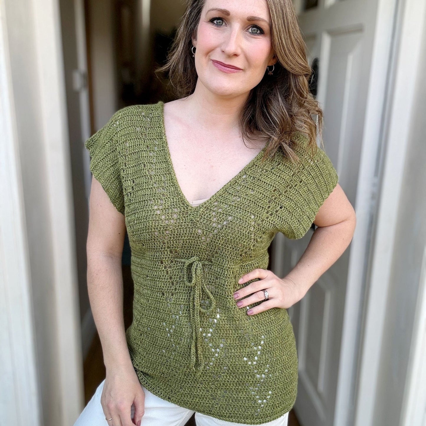 Fashionable Vneck Top Crochet Pattern