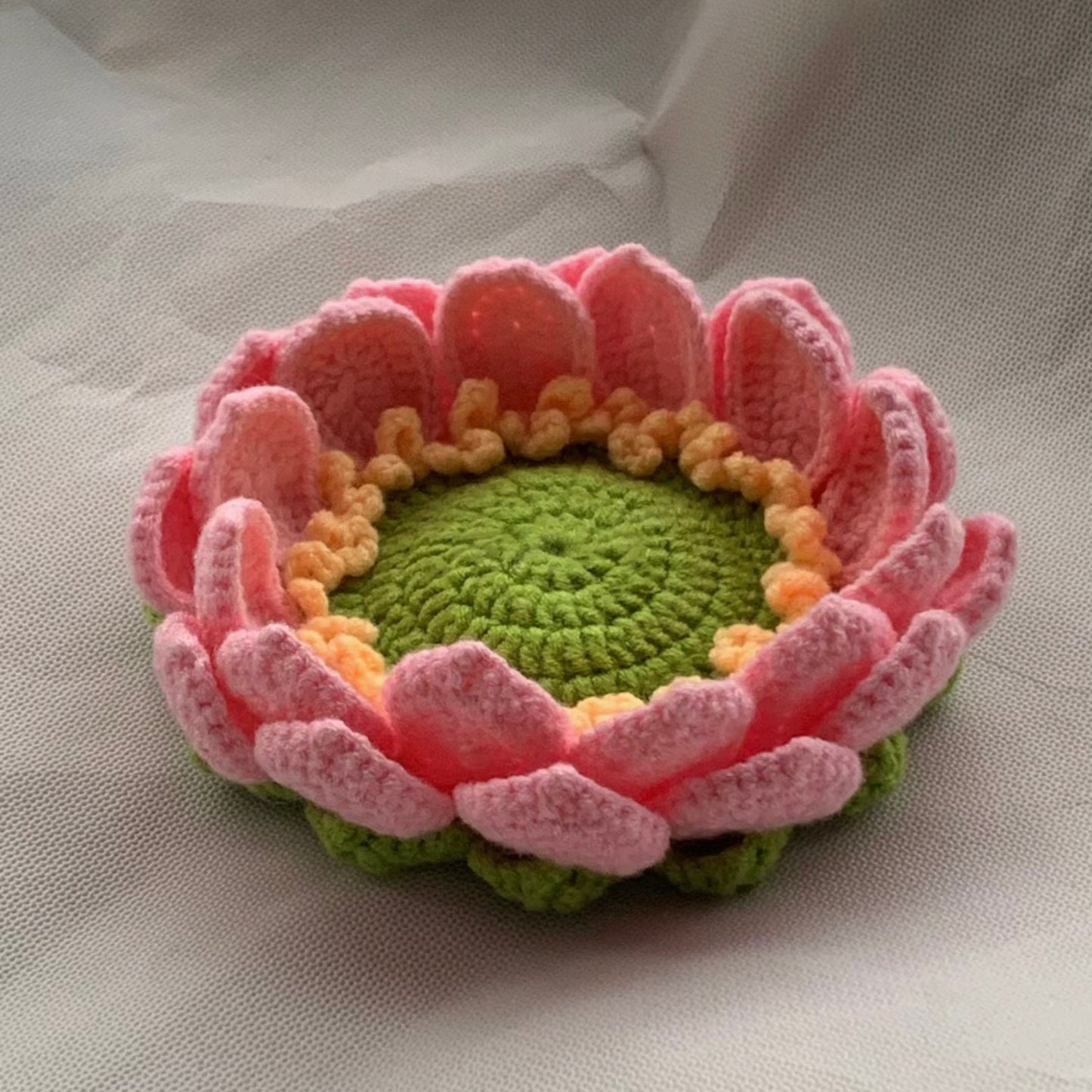 Lotus Flower Coaster Crchet Pattern