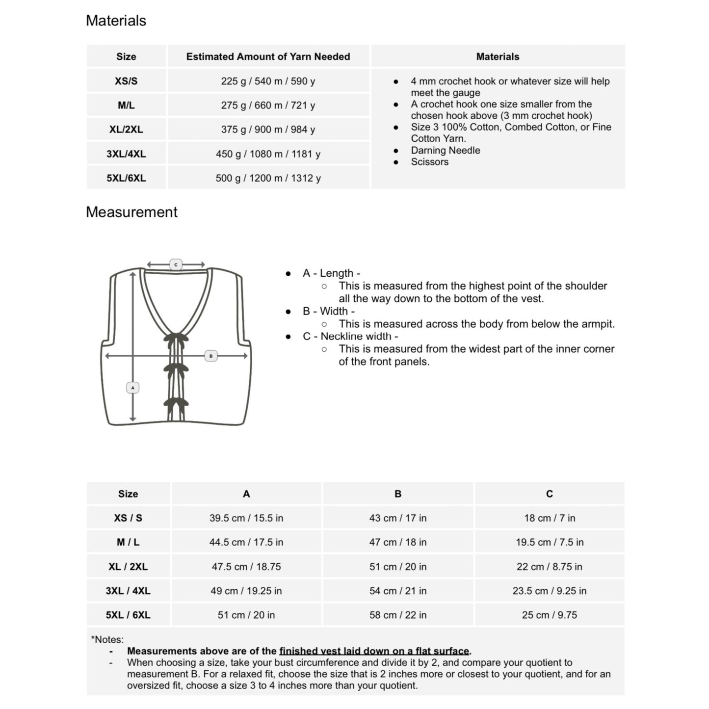 Stylish Vest Crochet Pattern