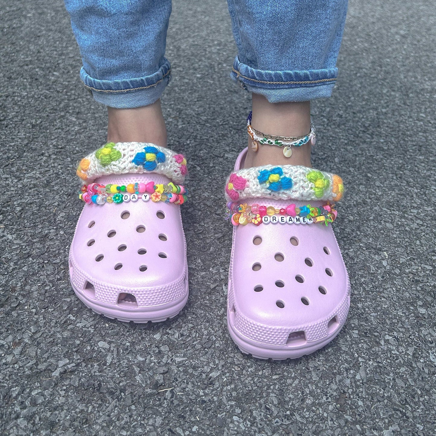 Floral Crocs Strap Crochet Pattern