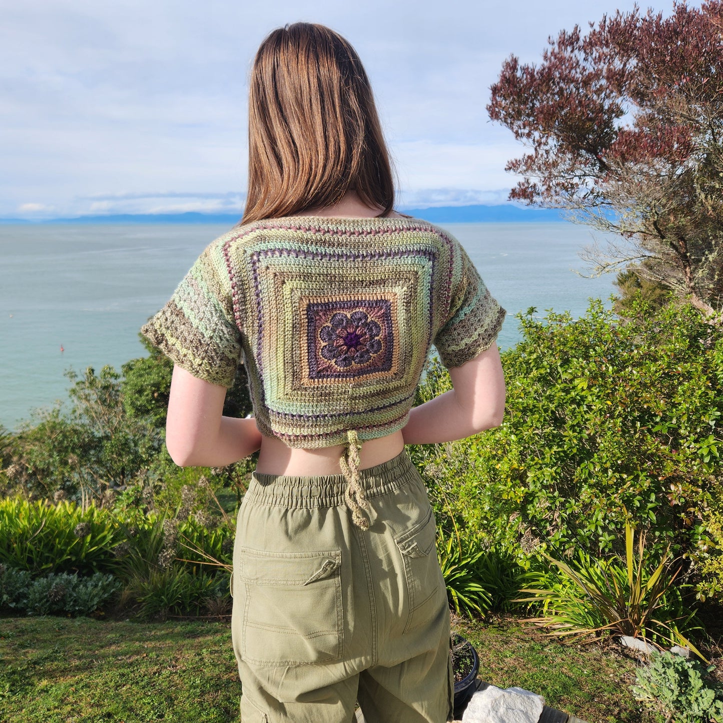 Overlapping Crop Top Crochet Pattern