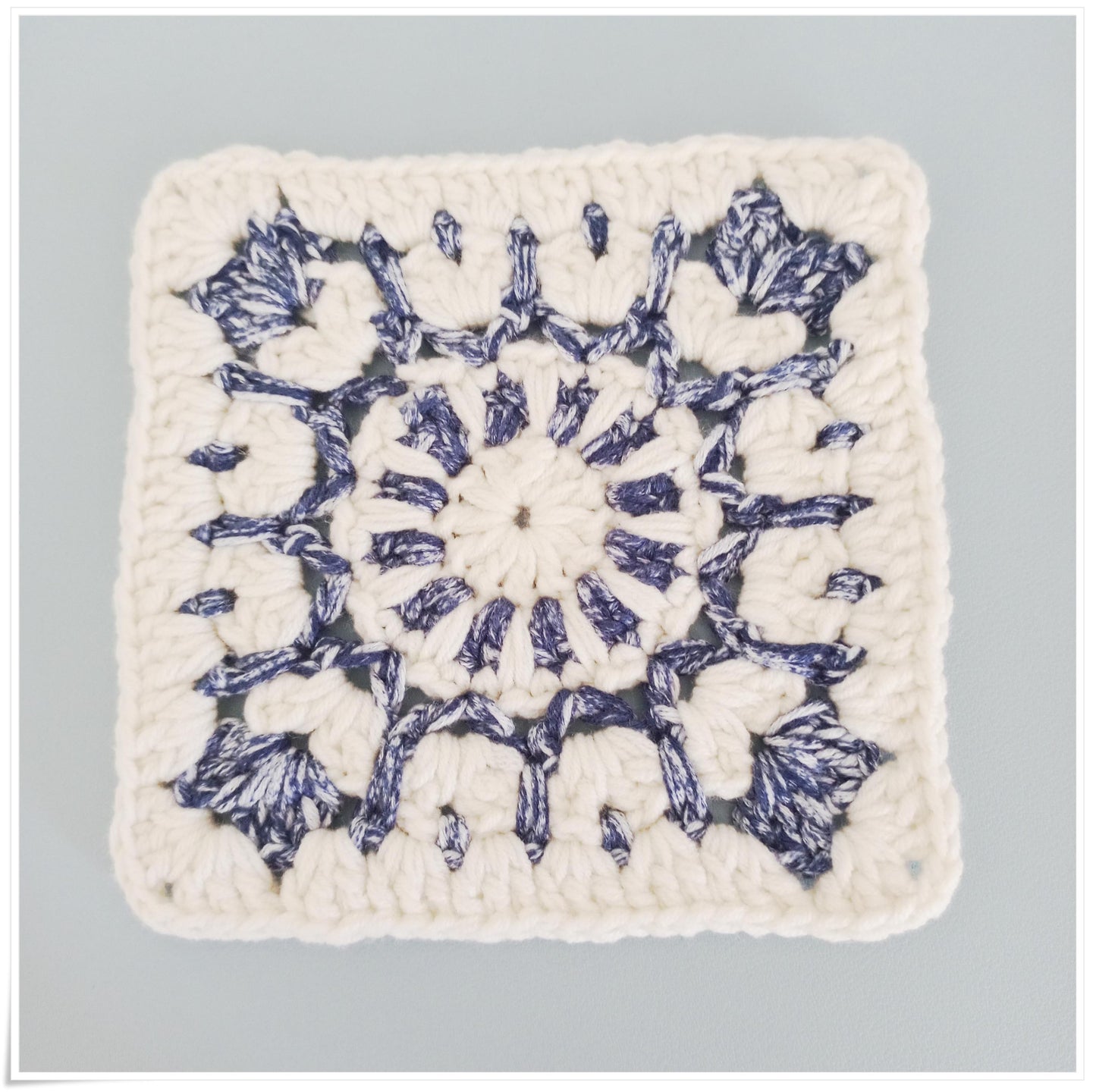 Classic Granny Square Mosaic Crochet Pattern