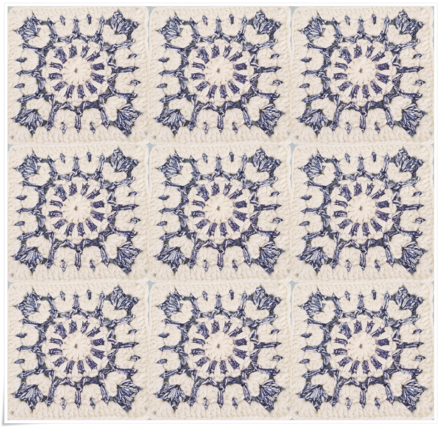 Classic Granny Square Mosaic Crochet Pattern