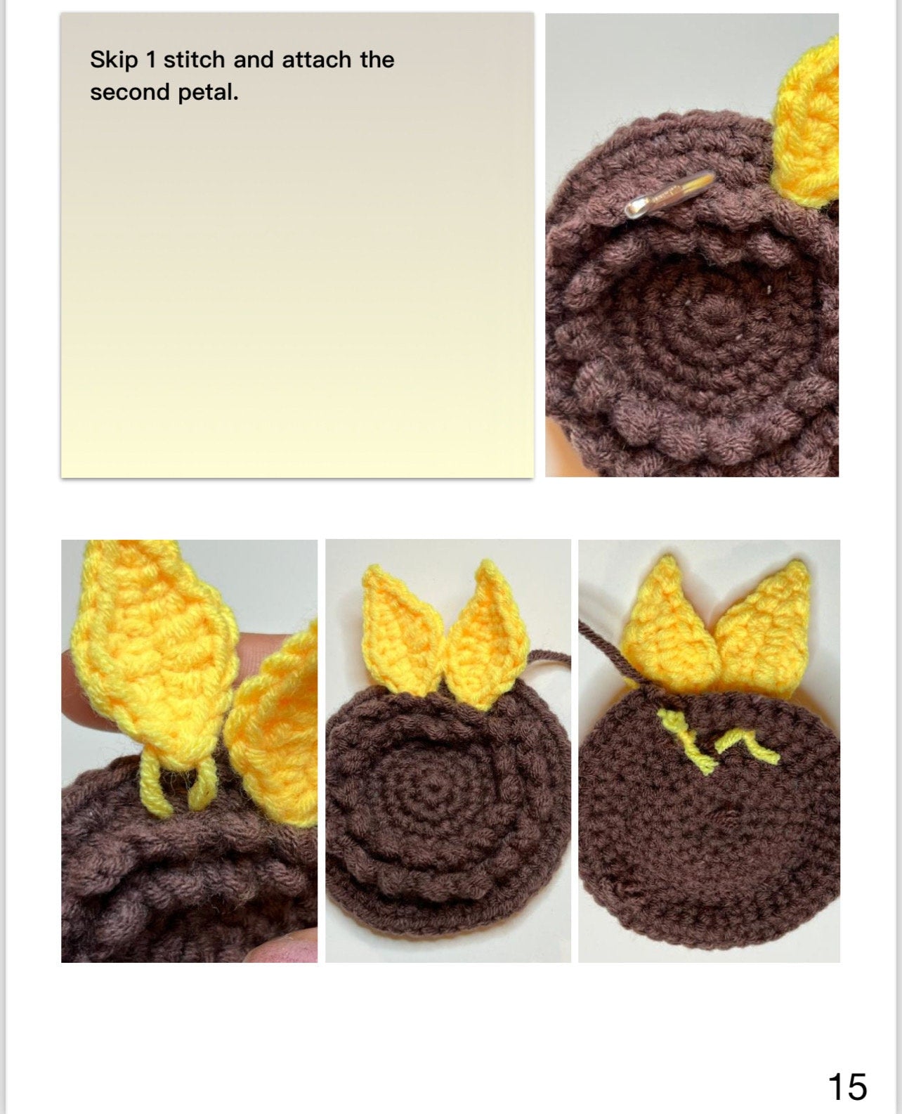 Blooming Sunflower Amigurumi Crochet Pattern
