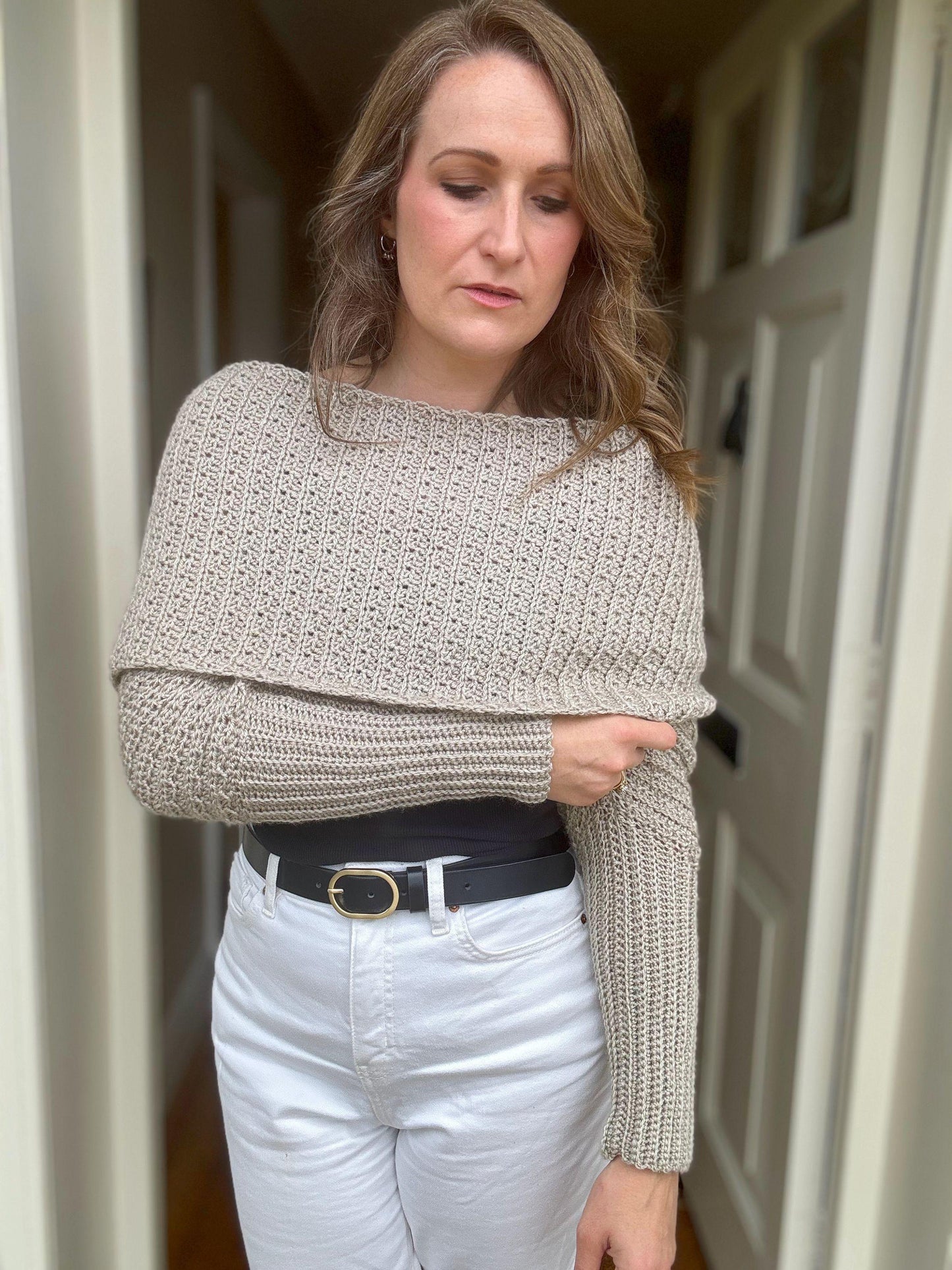 Classic Sweater Scarf Crochet Pattern