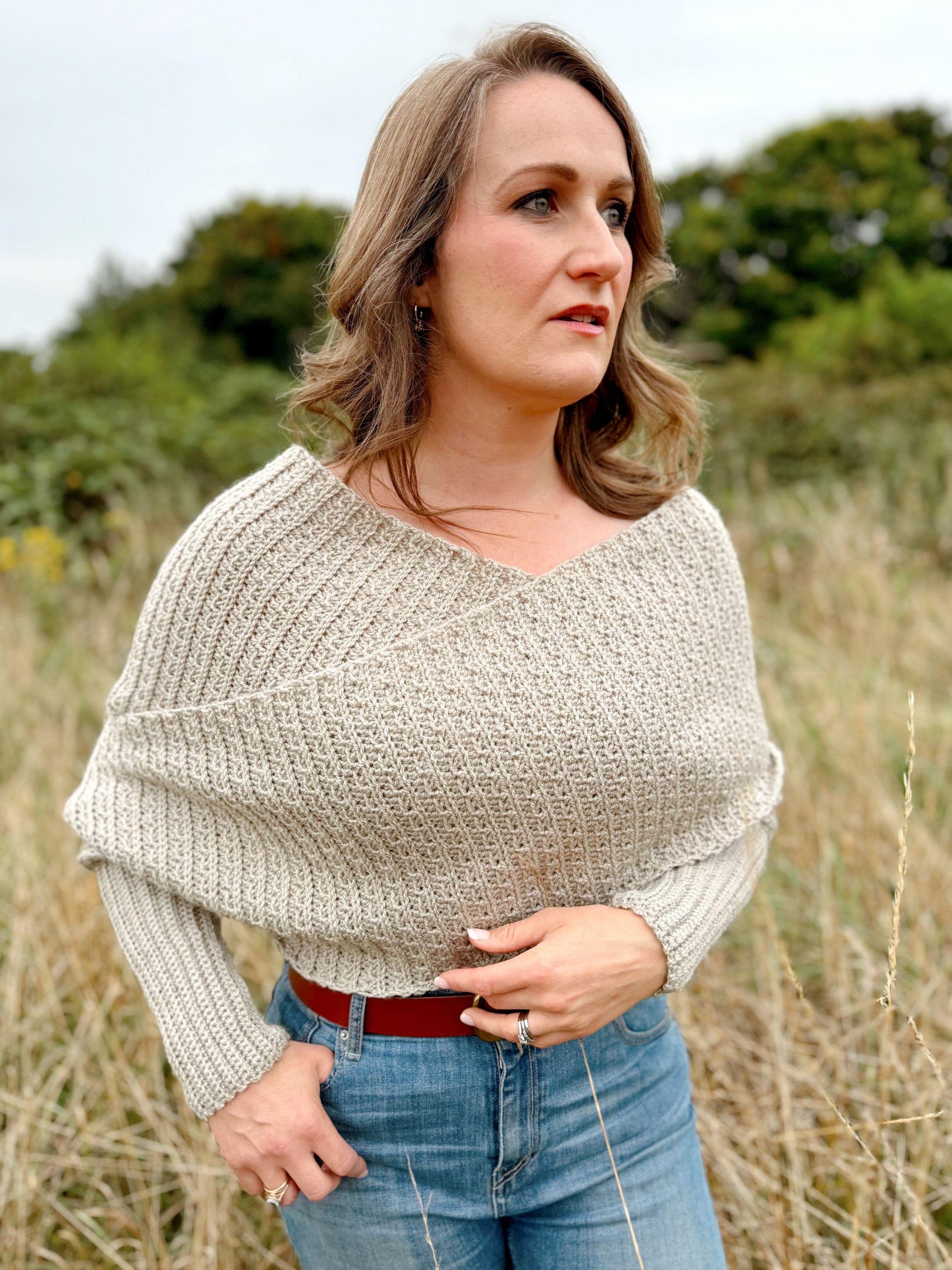 Classic Sweater Scarf Crochet Pattern