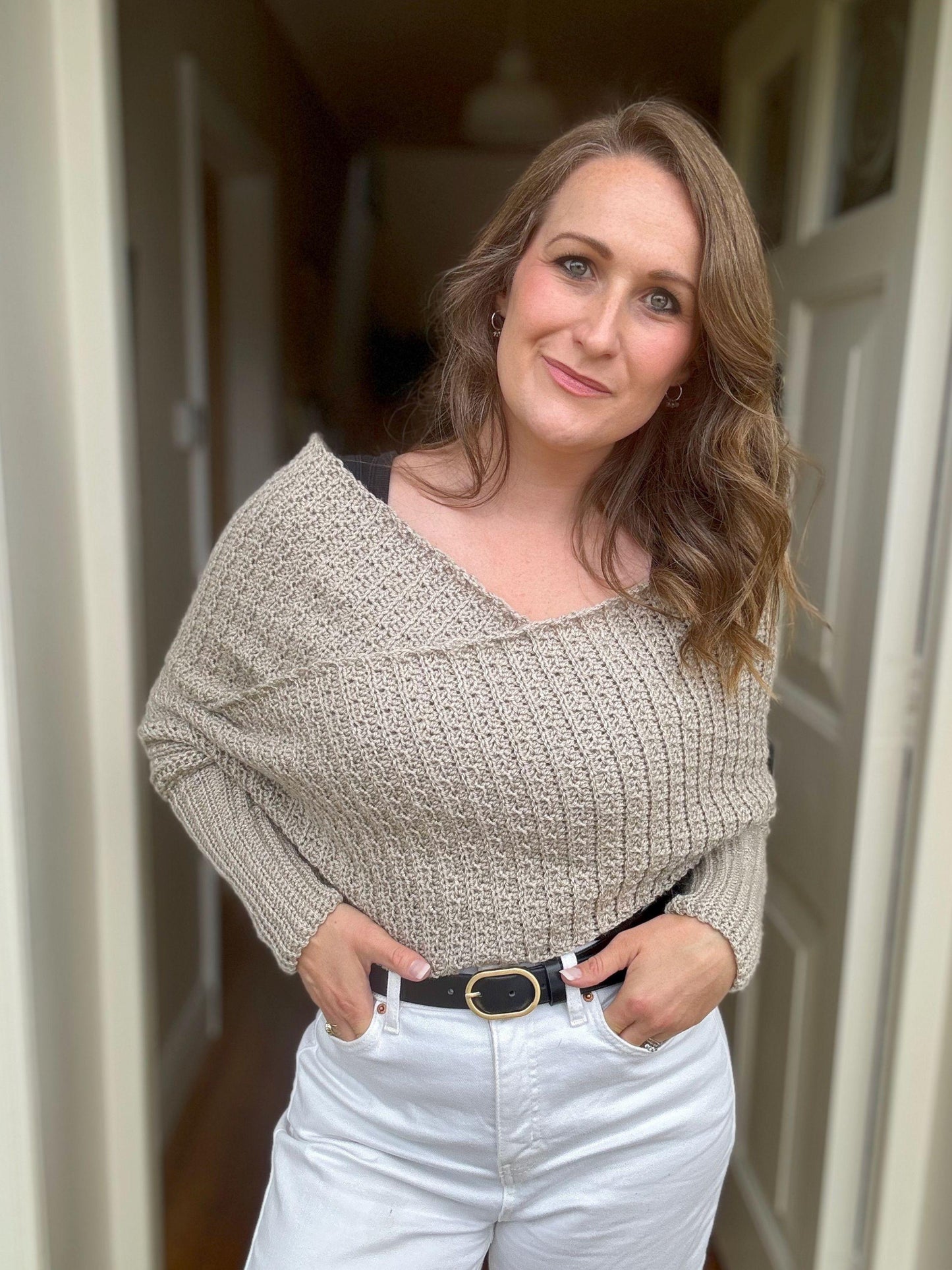 Classic Sweater Scarf Crochet Pattern