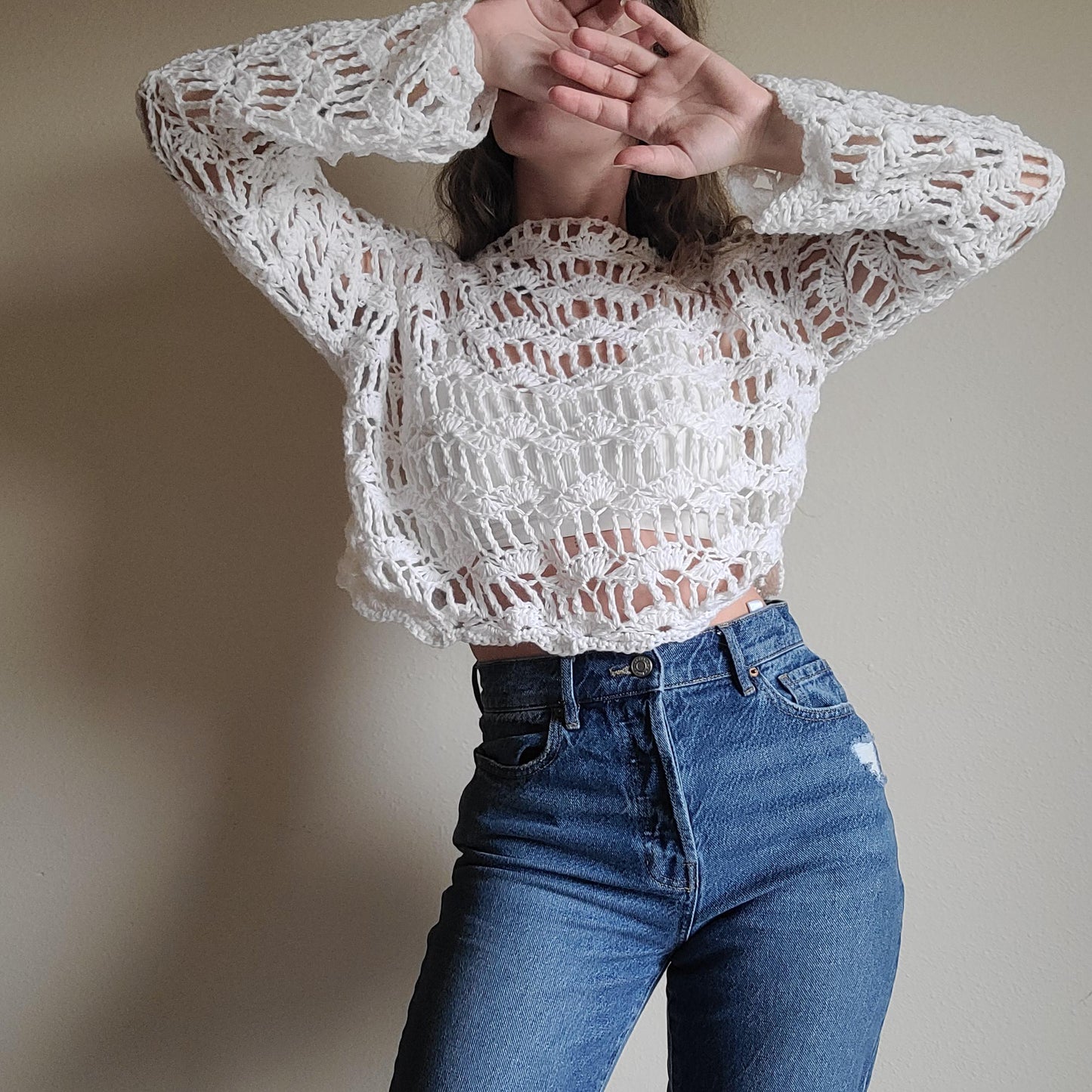 Full Length Sleeves Classic Top Crochet Pattern