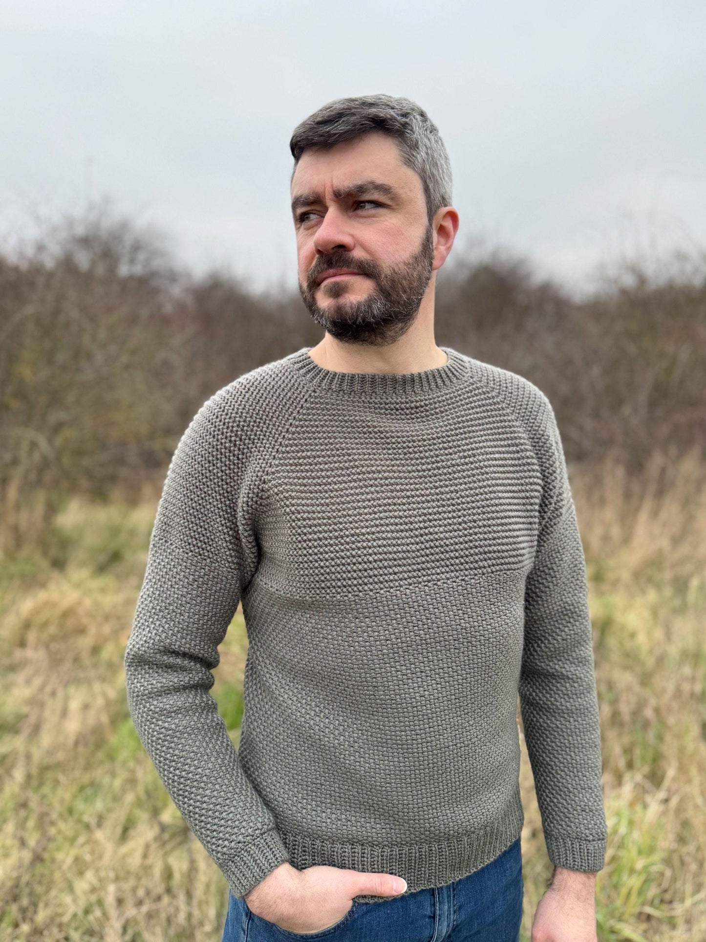 Timeless Men Pullover Sweatshirt Crochet Pattern