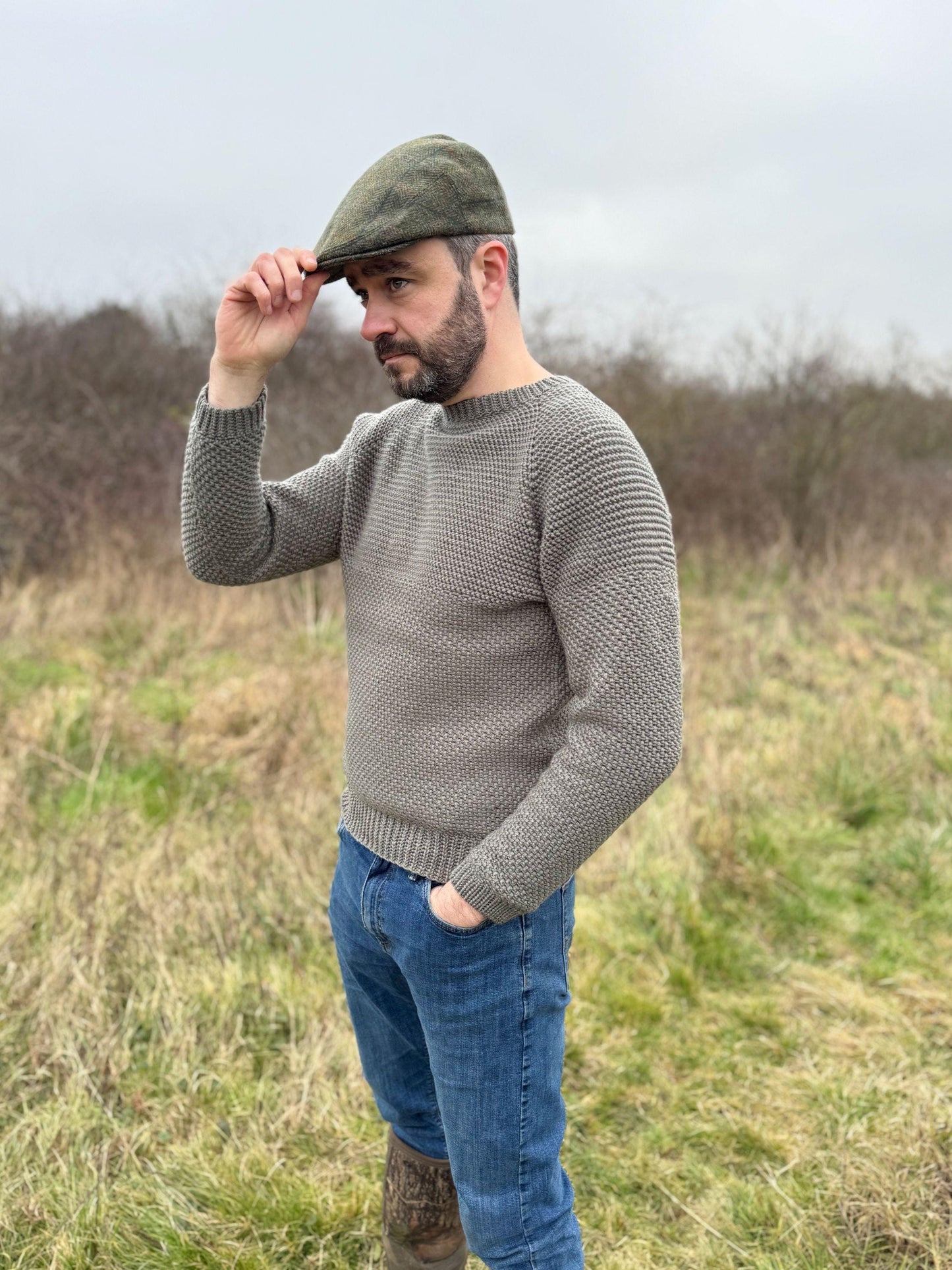 Timeless Men Pullover Sweatshirt Crochet Pattern