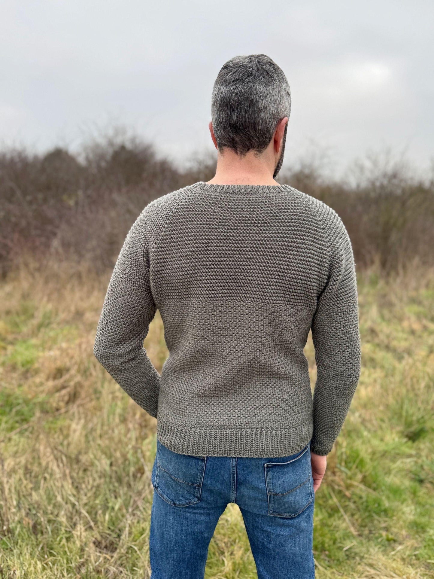 Timeless Men Pullover Sweatshirt Crochet Pattern