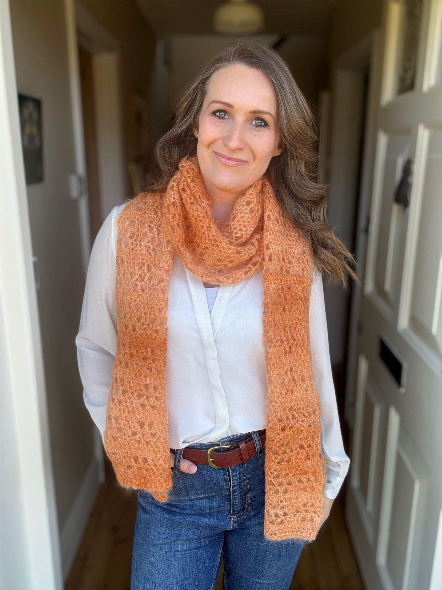 Stylish Laced Scarf Crochet Pattern