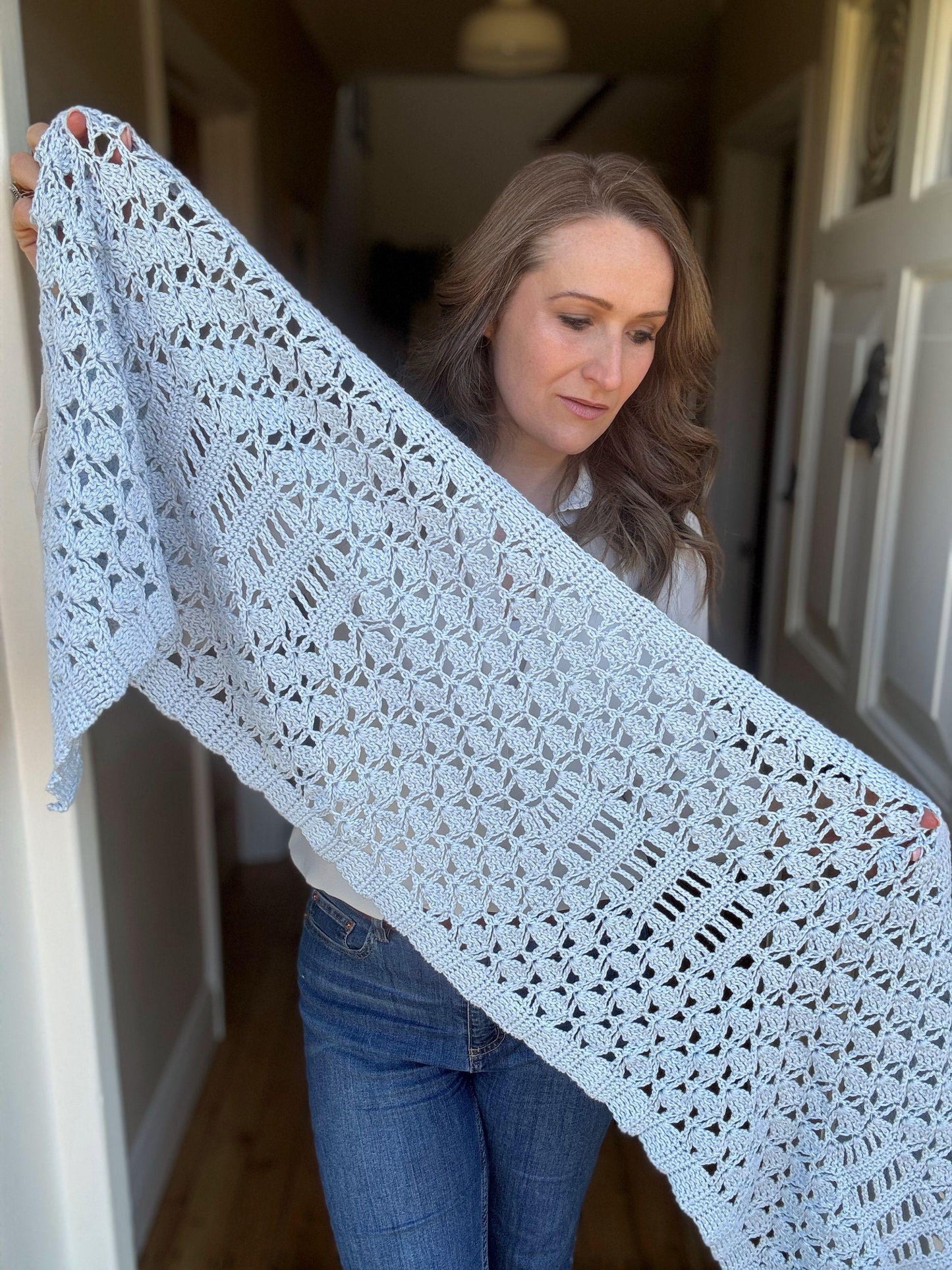 Lacey Scarf Warmer Crochet Pattern