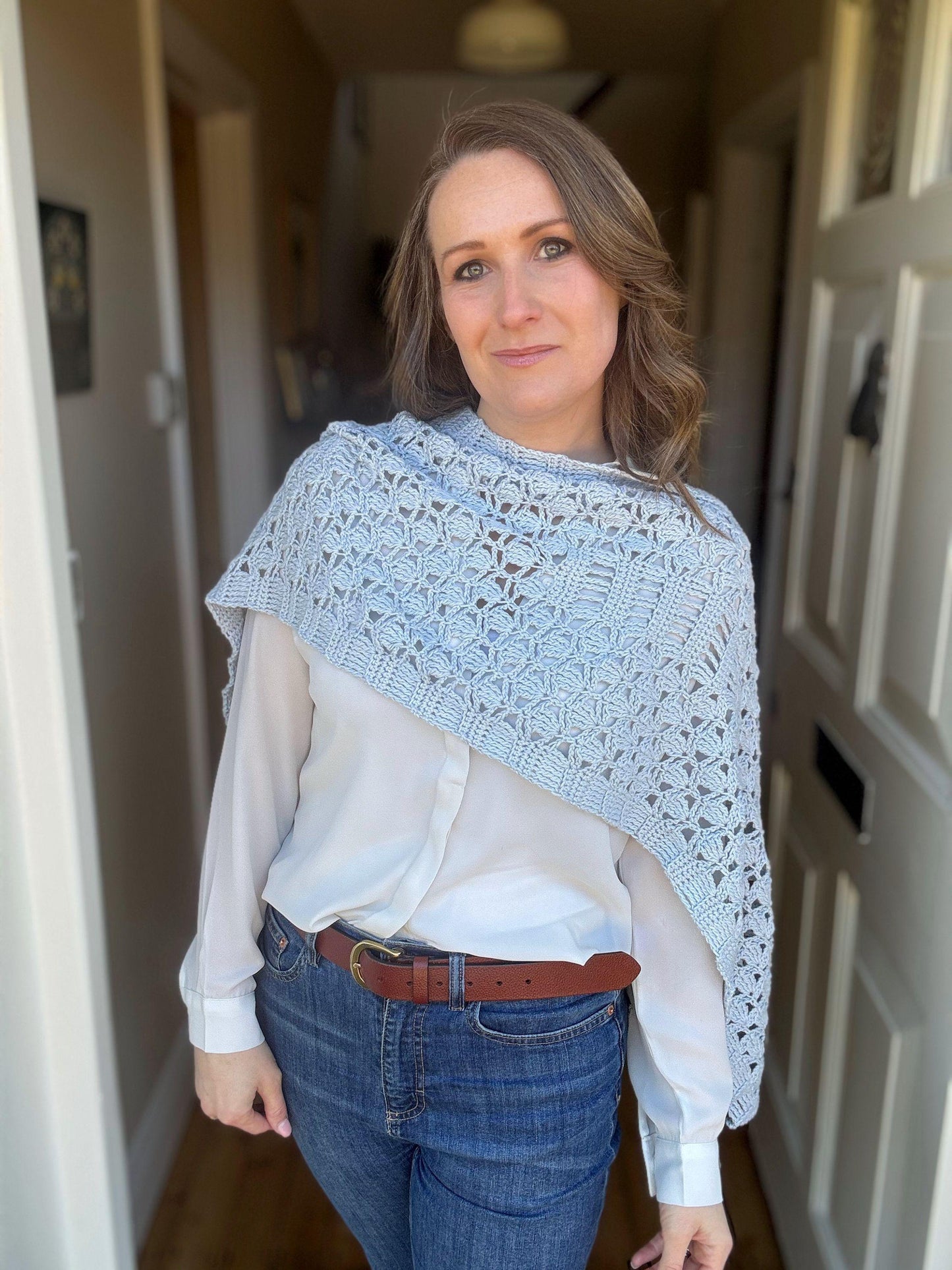 Lacey Scarf Warmer Crochet Pattern