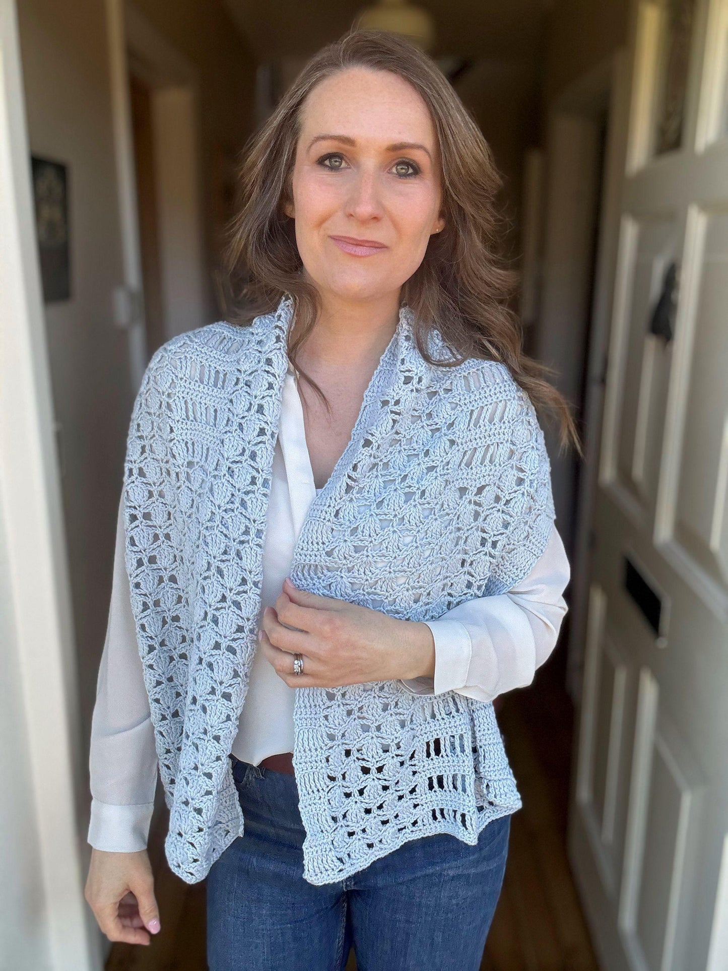 Lacey Scarf Warmer Crochet Pattern