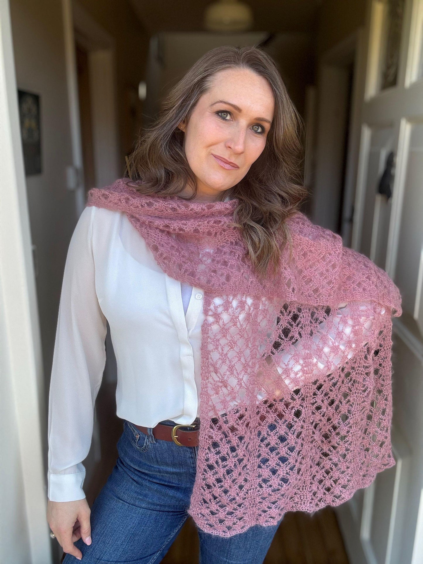 Classic Shawl Mohair Crochet Pattern