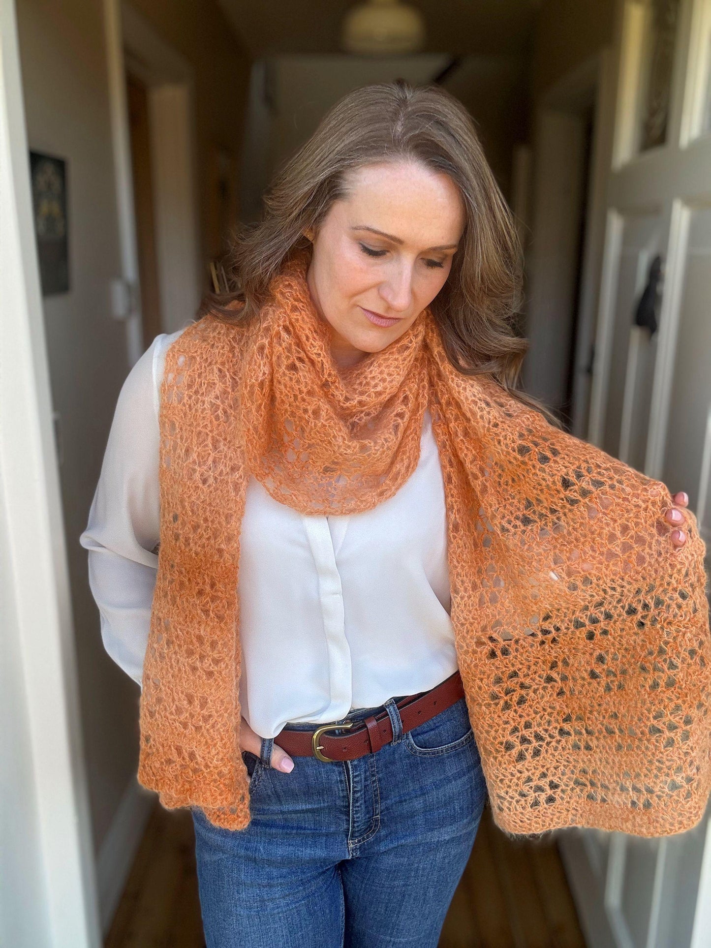 Stylish Laced Scarf Crochet Pattern