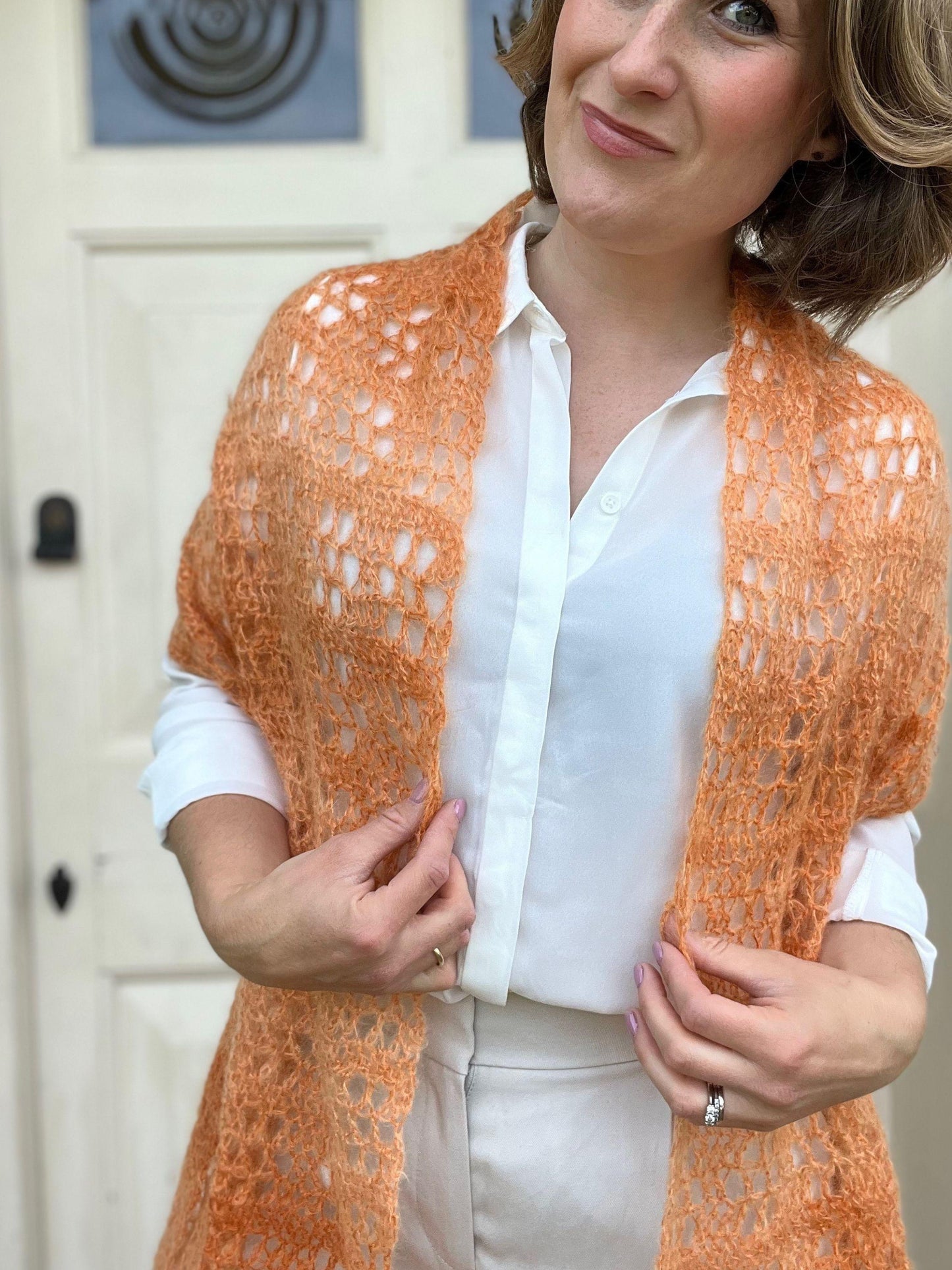 Stylish Laced Scarf Crochet Pattern