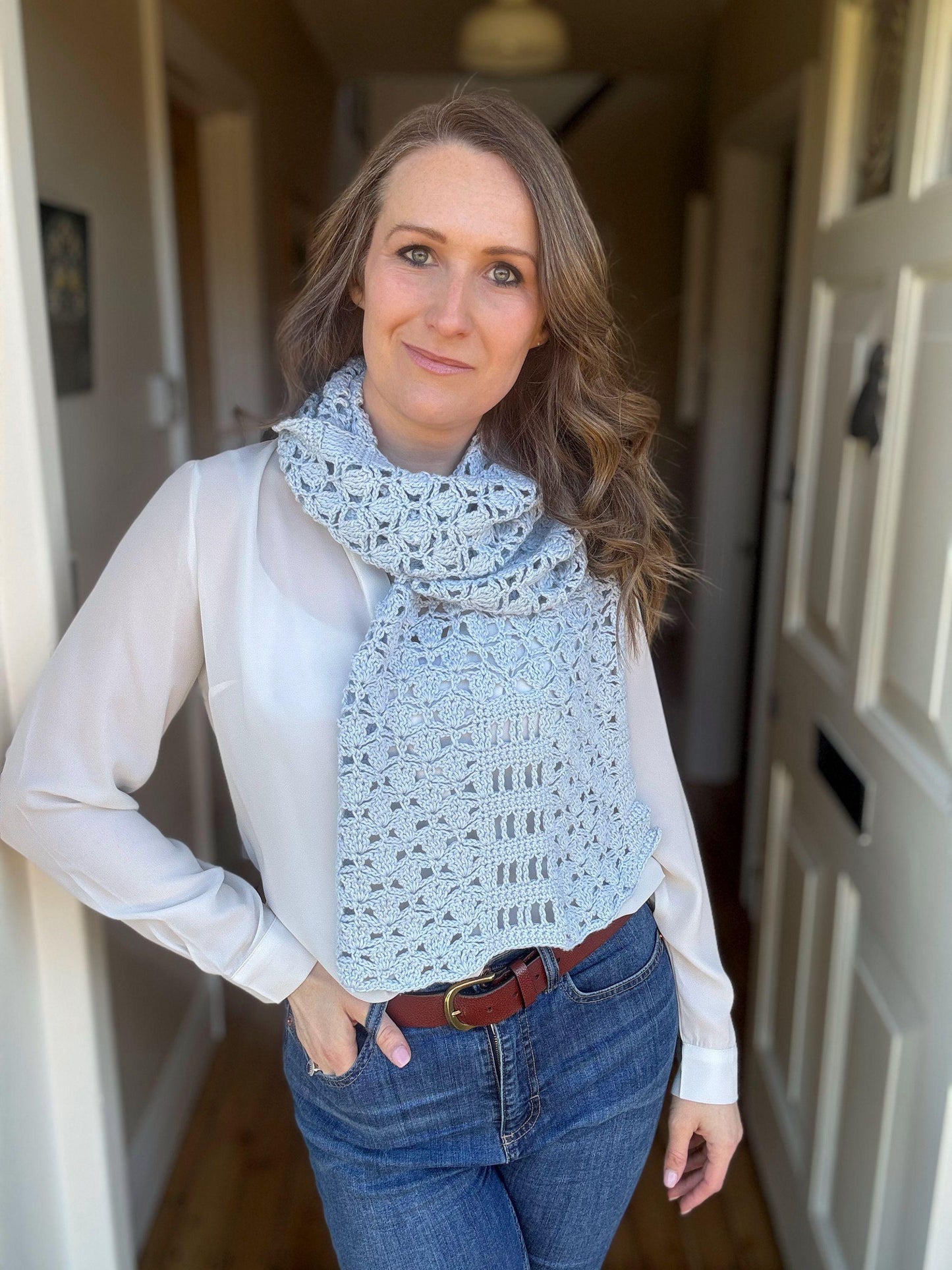 Lacey Scarf Warmer Crochet Pattern