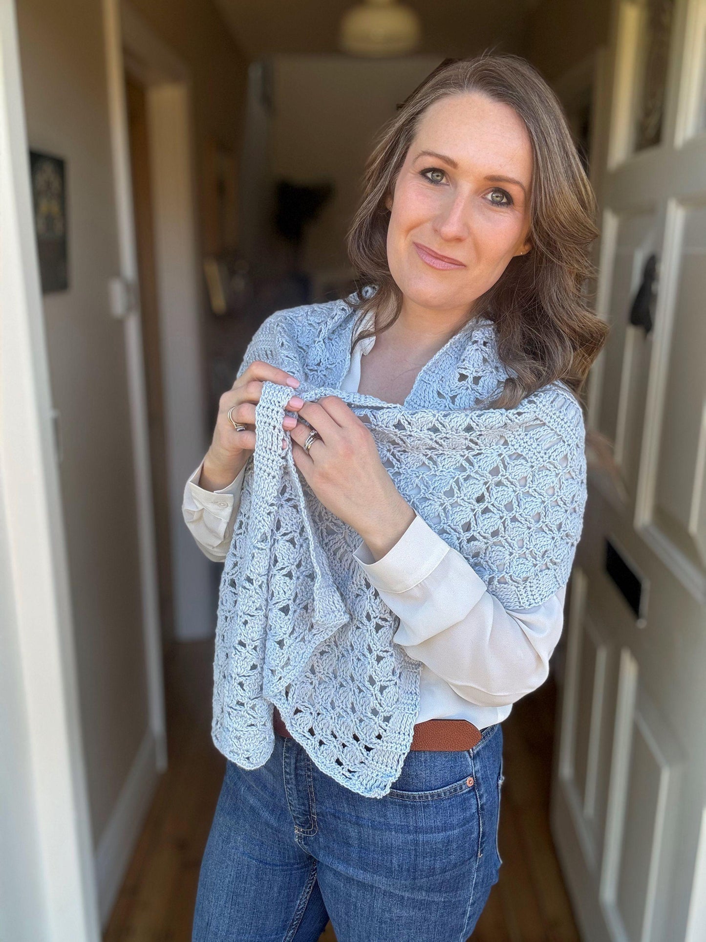 Lacey Scarf Warmer Crochet Pattern