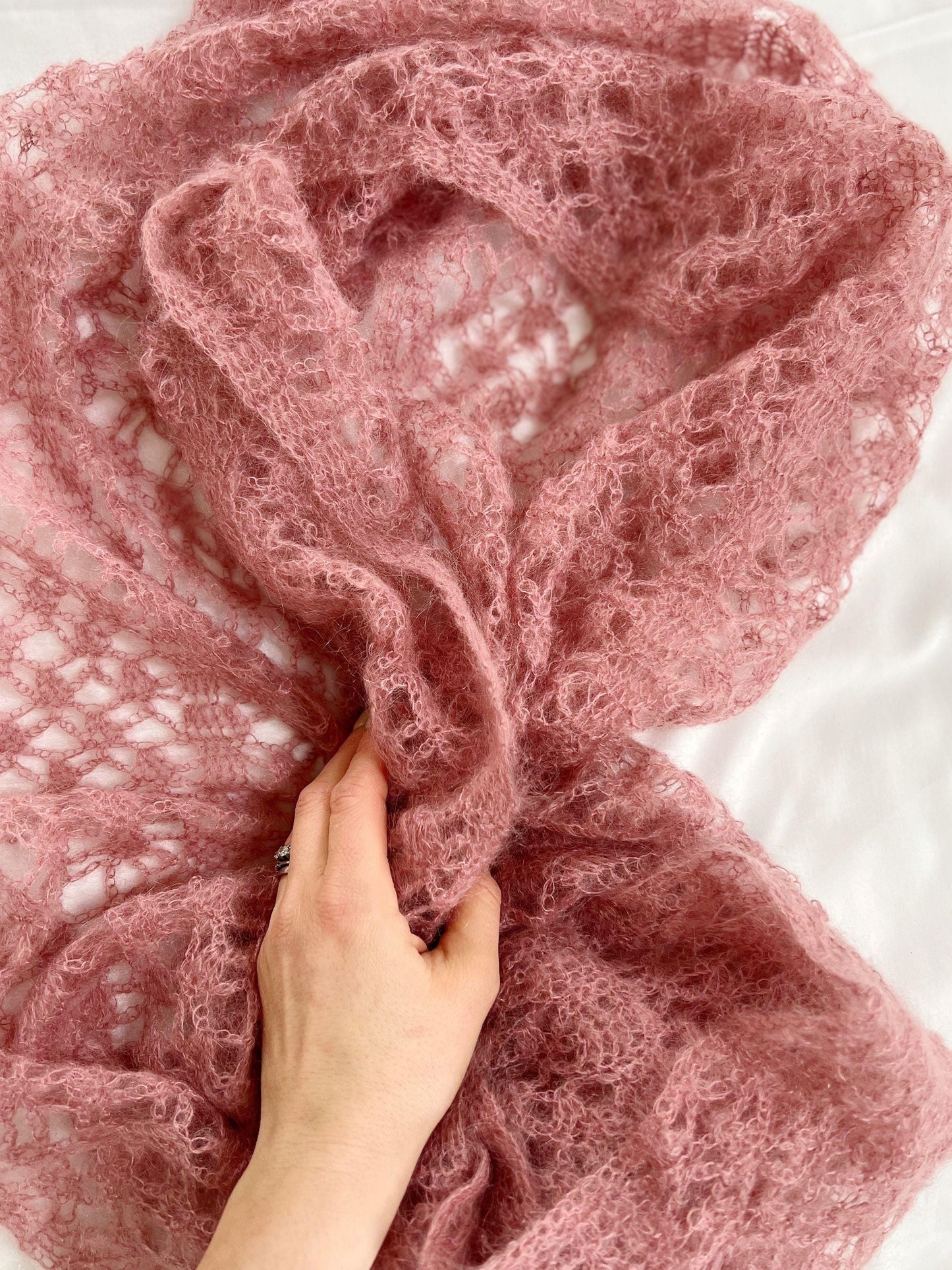 Classic Shawl Mohair Crochet Pattern